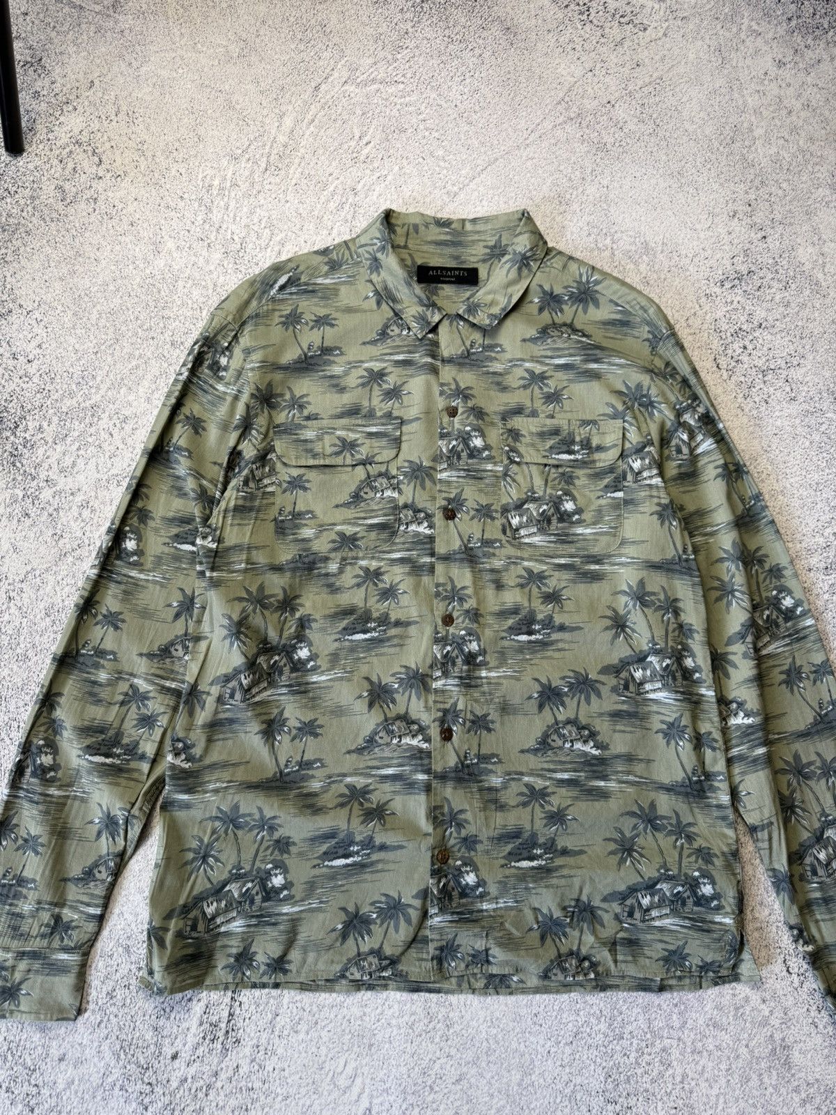 Allsaints Designer Allsaints AWA Hawaii crazy oversize shirt Size US M / EU 48-50 / 2 - 6 Thumbnail