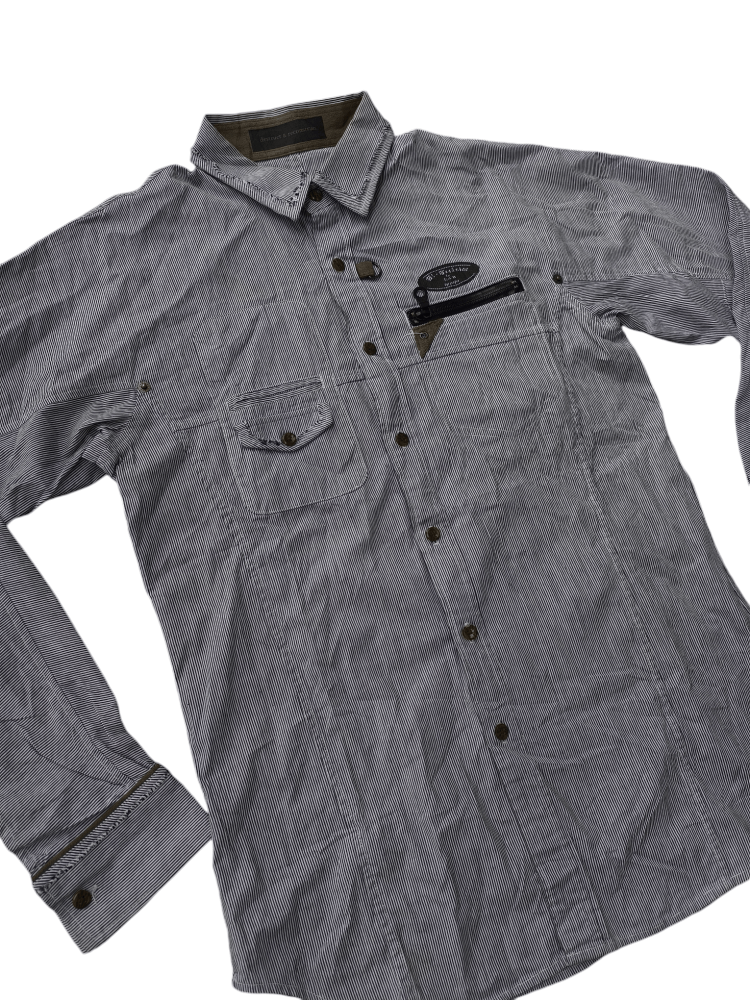 Japanese Brand × PPFM JAPAN PPFM HICKORY STRIPE SHIRT Size US S / EU 44-46 / 1 - 4 Thumbnail