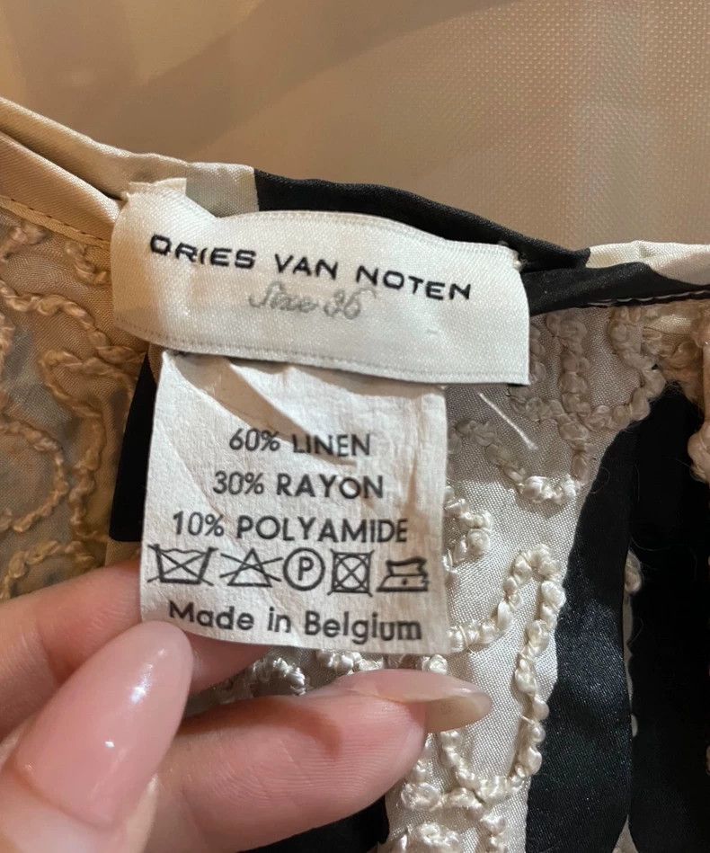 Dries Van Noten dries van noten size:36 Coarse woolen thread craft skirt Size 42" / US 20 - 2 Thumbnail