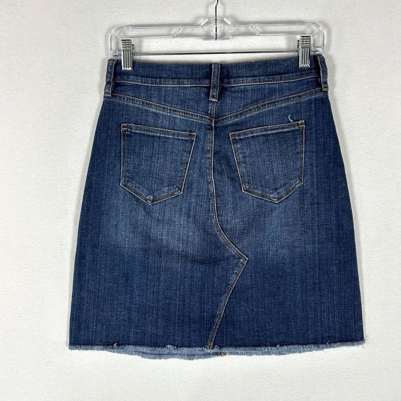 J.Crew J. Crew A-Line Skirt Womens 2 Denim Blue Pockets Casual Summer Short Size 26" / US 2 / IT 38 - 5 Thumbnail