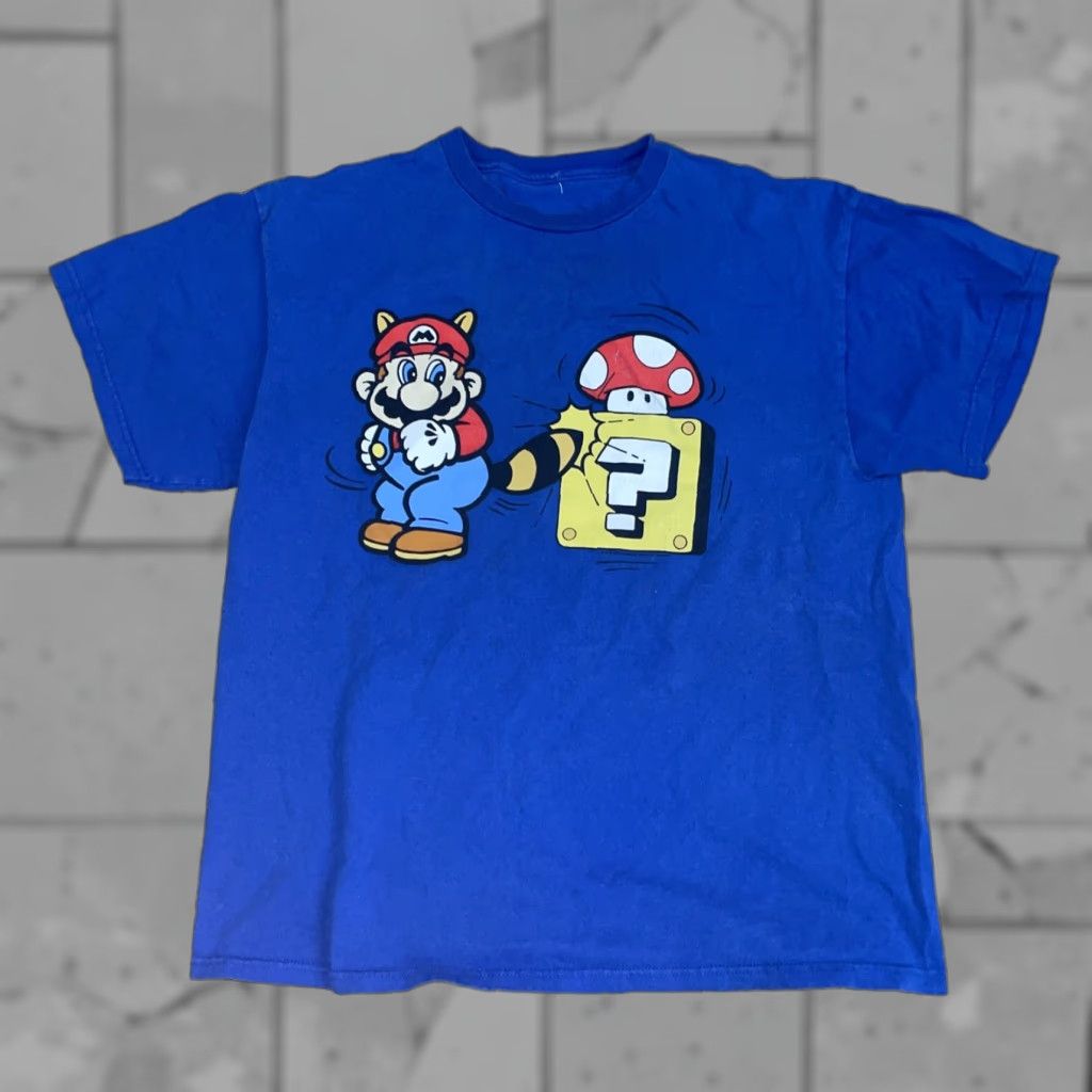 Vintage VINTAGE Super Mario Bros T-Shirt Men XL Blue Video Game Comic Crewneck Size US XL / EU 56 / 4 - 1 Thumbnail