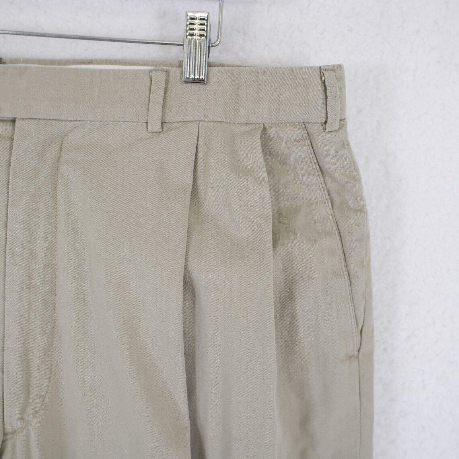 Brooks Brothers DAMAGED Brooks Brothers Cotton Beige Trousers Dress Pants 37 Size 36R - 3 Thumbnail
