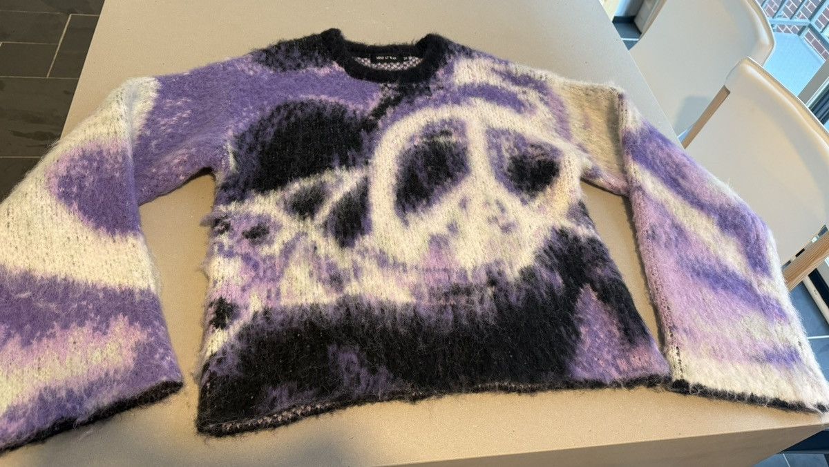 Other mind at war purple peace mohair sweater Size US M / EU 48-50 / 2 - 1 Thumbnail