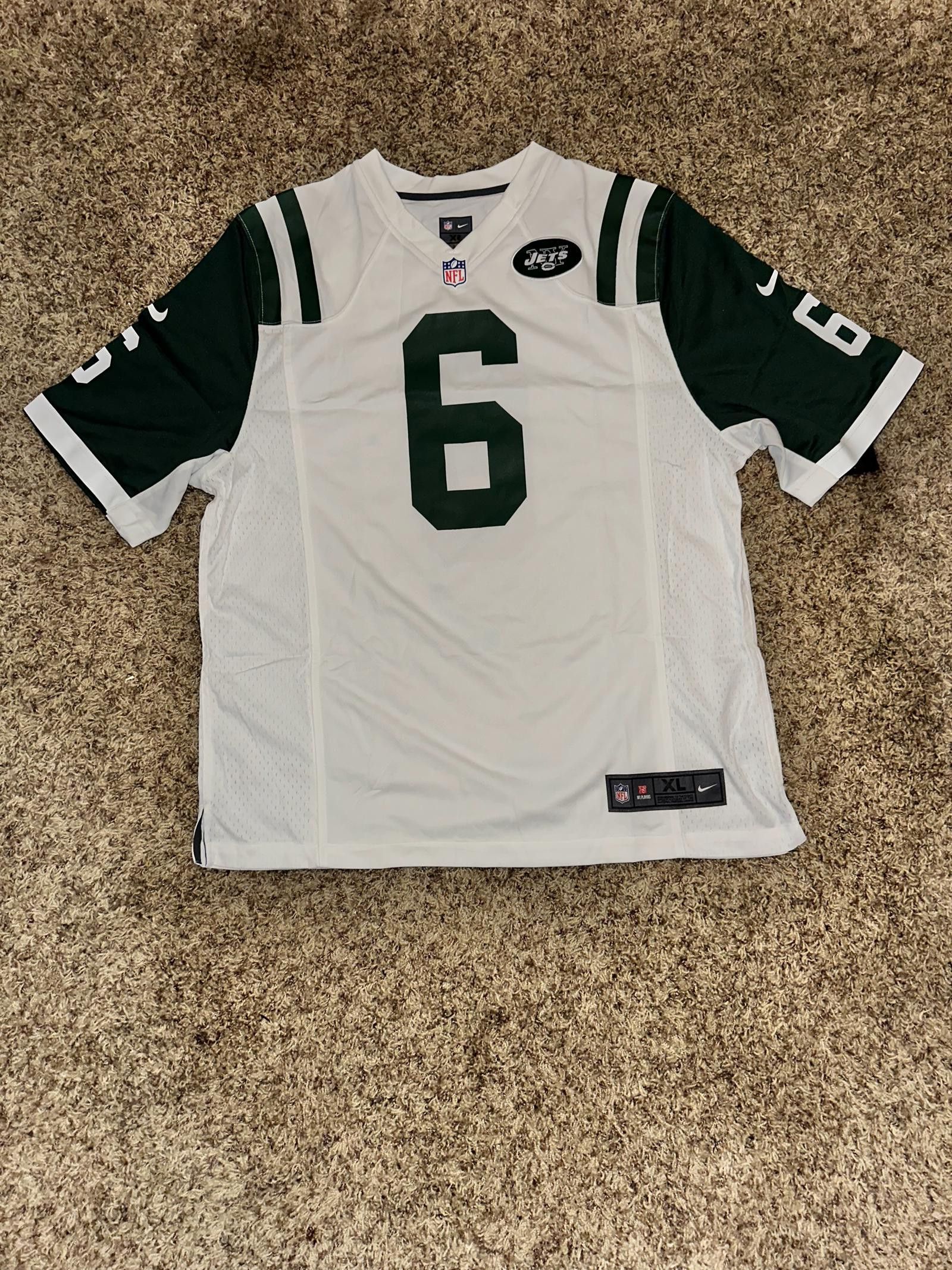 image of Nike Nfl New York Jets Mark Sanchez 6 Mens Jersey in Green (Size XL)