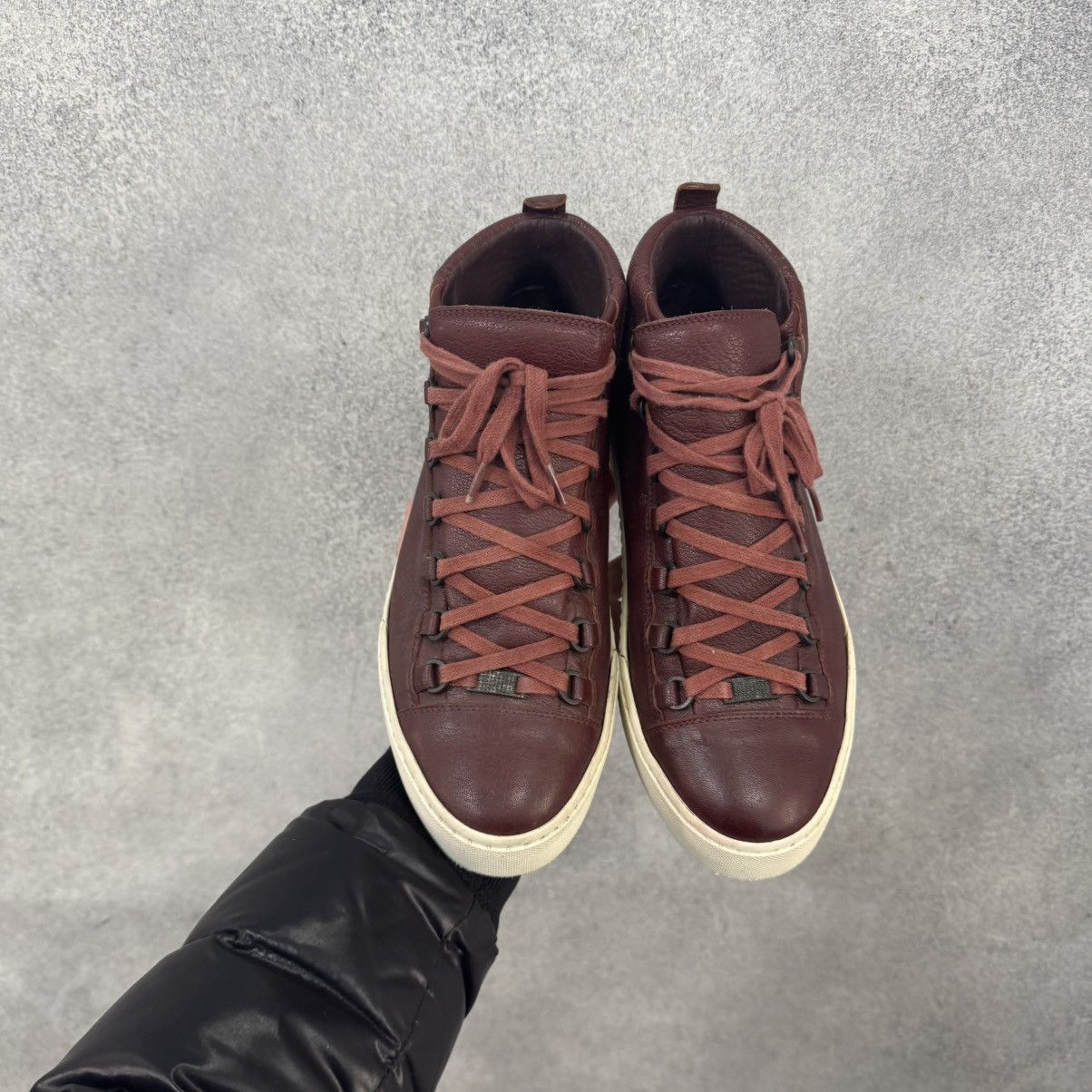 Balenciaga Balenciaga Arena High Top Leather Sneakers Size US 9 / EU 42 - 2 Thumbnail
