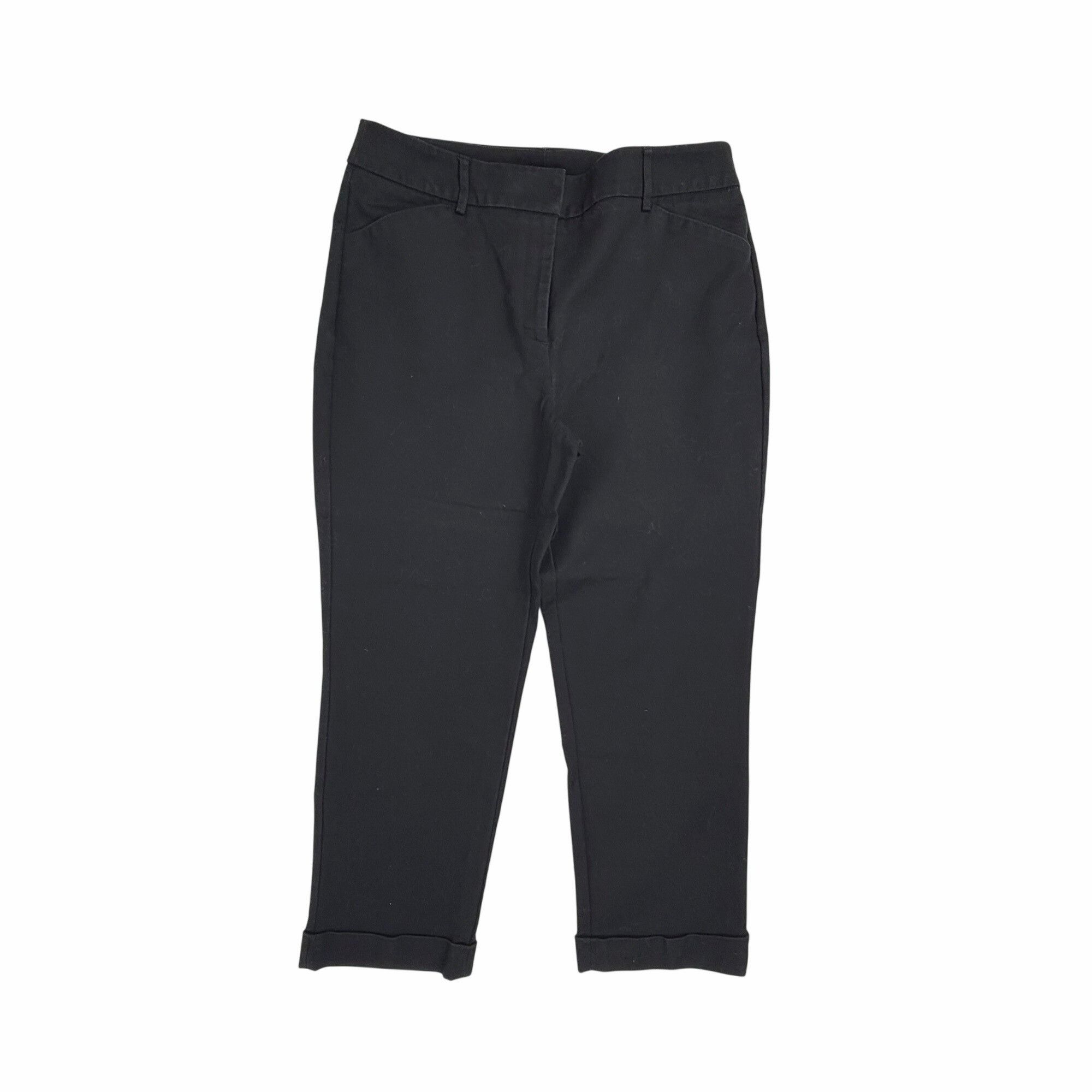 Other So Slimming by Chico's Women's Black Cuffed Crop Pants Size Size 27" / US 4 / IT 40 - 1 Thumbnail