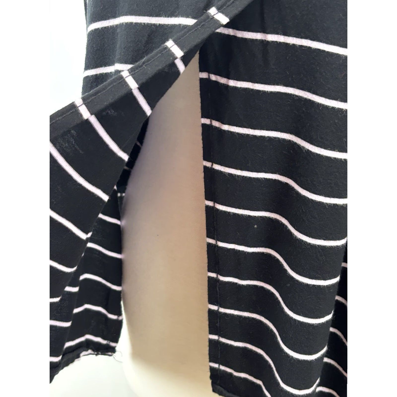 Free People Free People Shirt Women M Black Striped Tunic Oversized Casual Womens Size M / US 6-8 / IT 42-44 - 5 Thumbnail