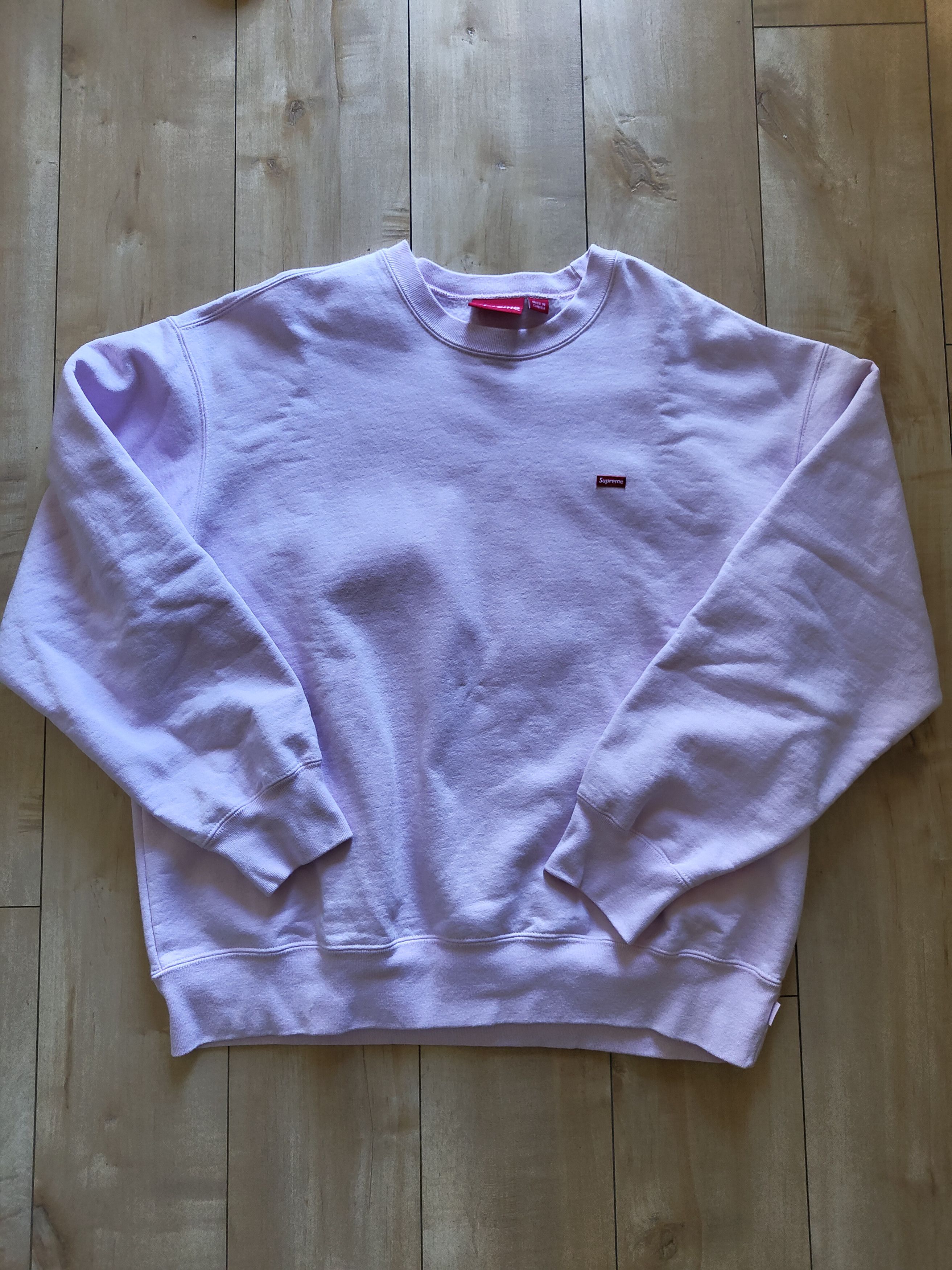 Supreme Supreme Box Logo Crewneck Light Pink Size US L / EU 52-54 / 3 - 5 Thumbnail