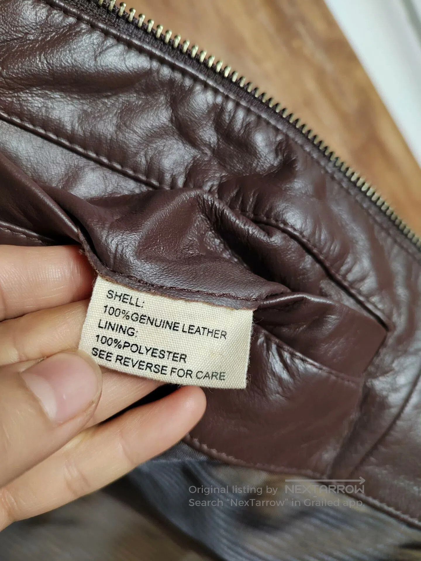 Theory Brown Leather Jacket with Metal Zip. Size US M / EU 48-50 / 2 - 4 Thumbnail