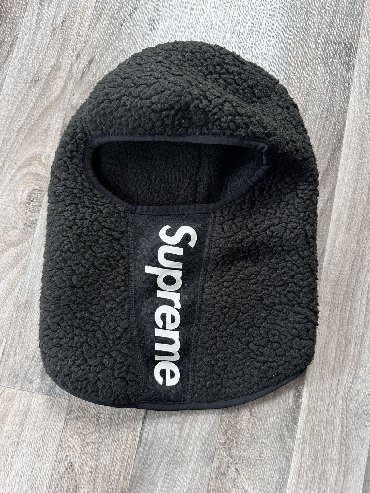 Supreme Supreme Deep Pile Balaclava Black | Grailed