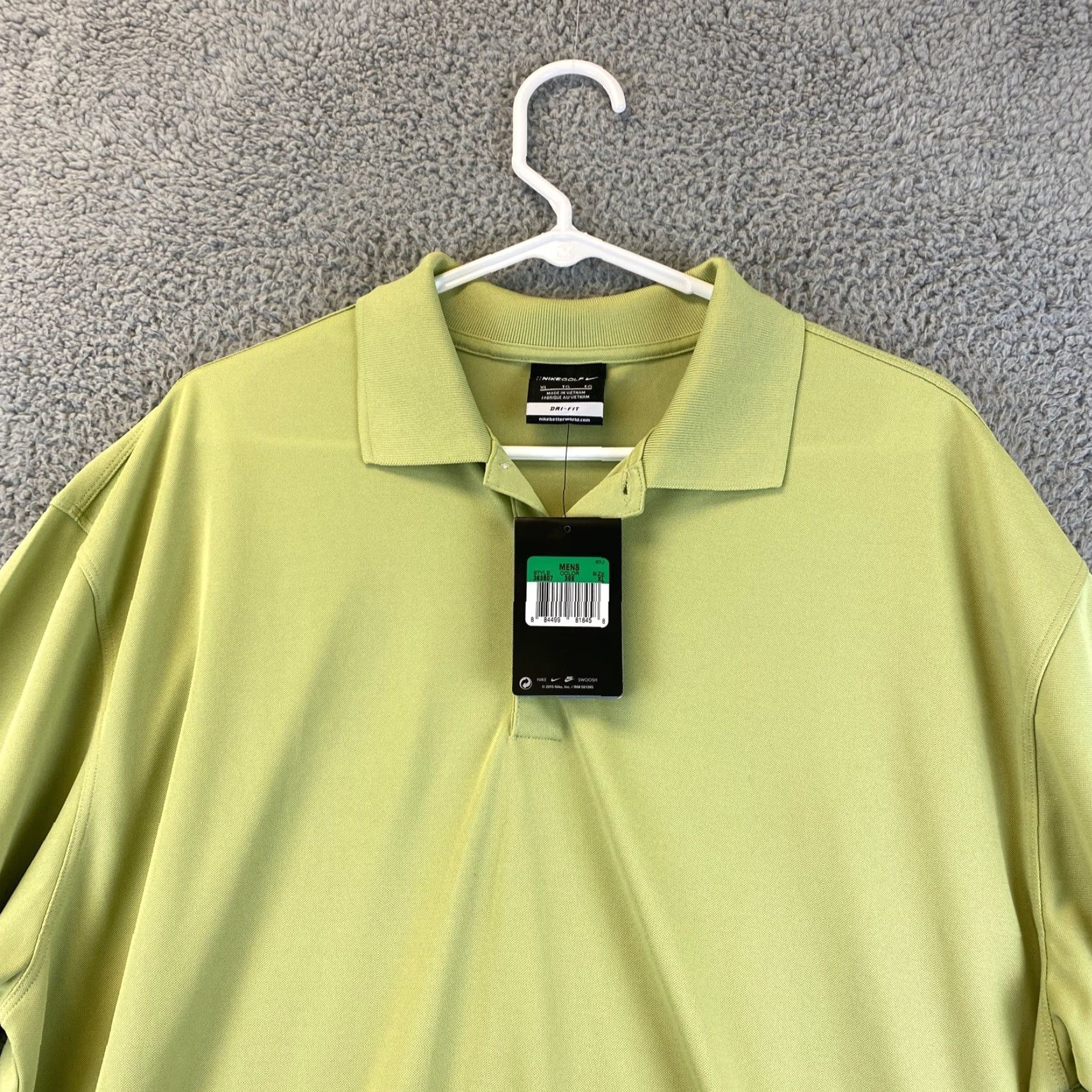 Nike NIKE Golf Polo Shirt Adult XL Green Short Sleeve Men 55-17 Size US XL / EU 56 / 4 - 2 Thumbnail
