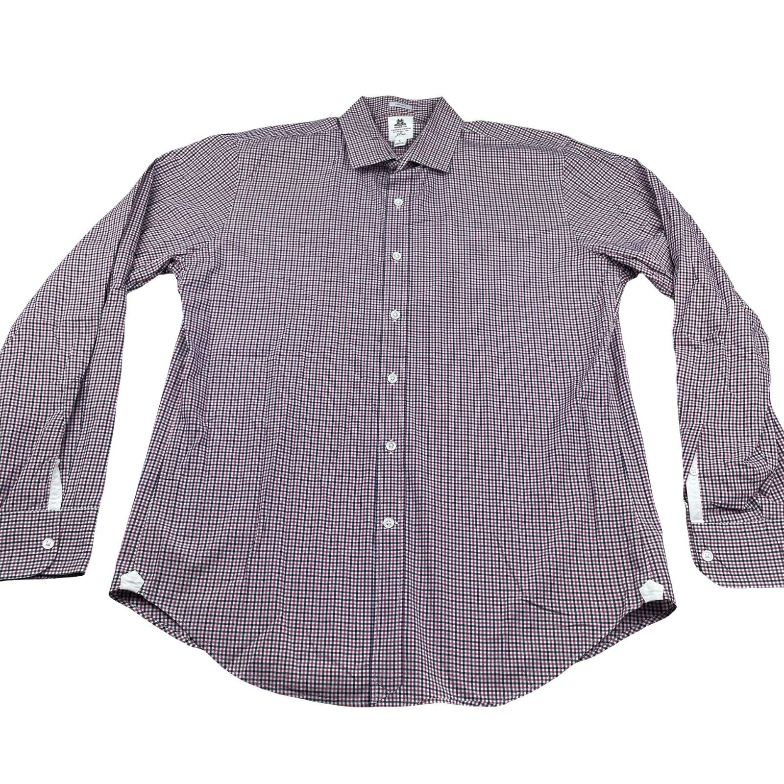 J.Crew J. Crew Men's Ludlow 100% Cotton L/S Button Shirt Navy/Purpl Size US L / EU 52-54 / 3 - 2 Thumbnail