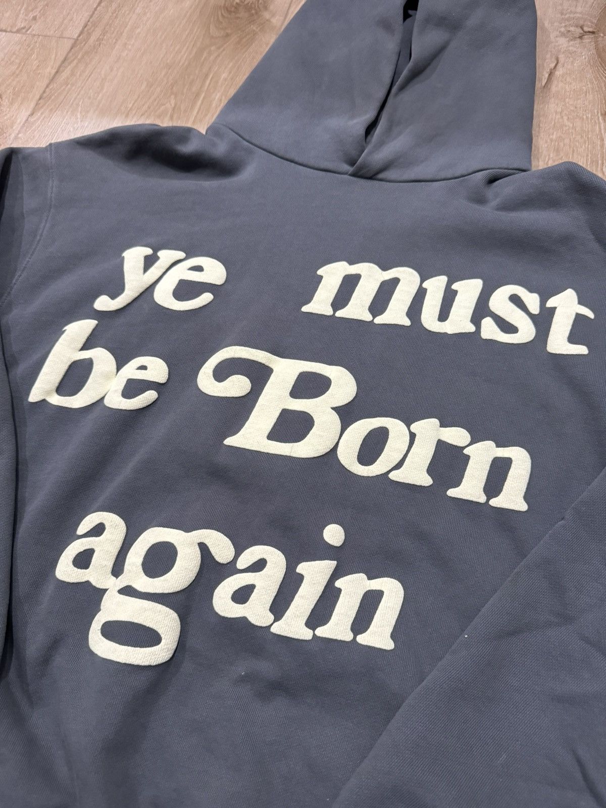 Cactus Plant Flea Market Cactus plant flea market “Ye must be born” Hoodie grey Size US M / EU 48-50 / 2 - 2 Thumbnail