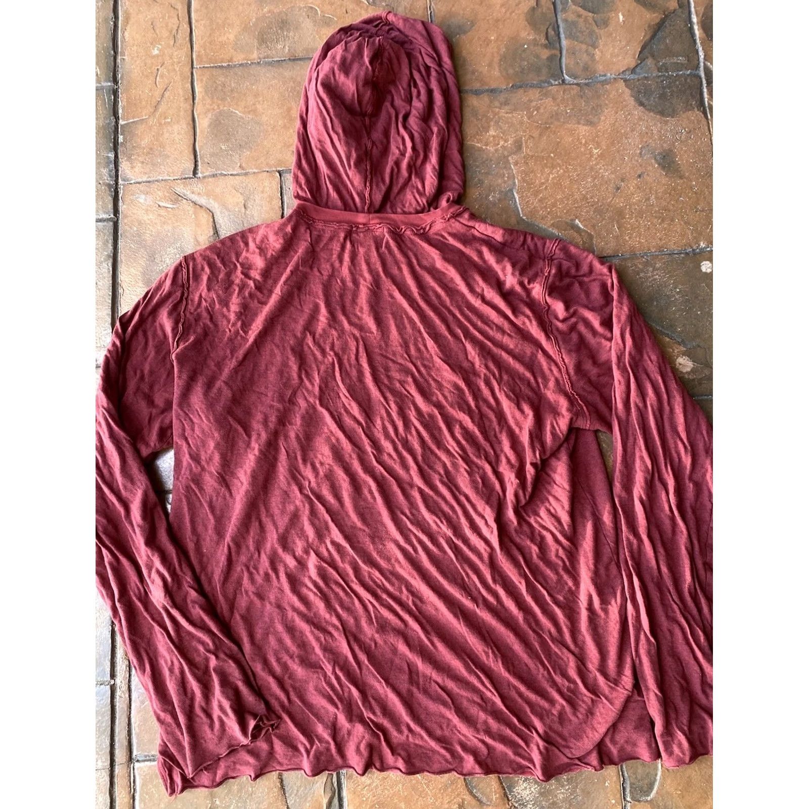 Juicy Couture VINTAGE Juicy Couture Hoodie XL Red Distressed Too Rough a Ride For The Soft Life Graphic Print Women Size XL / US 12-14 / IT 48-50 - 3 Thumbnail