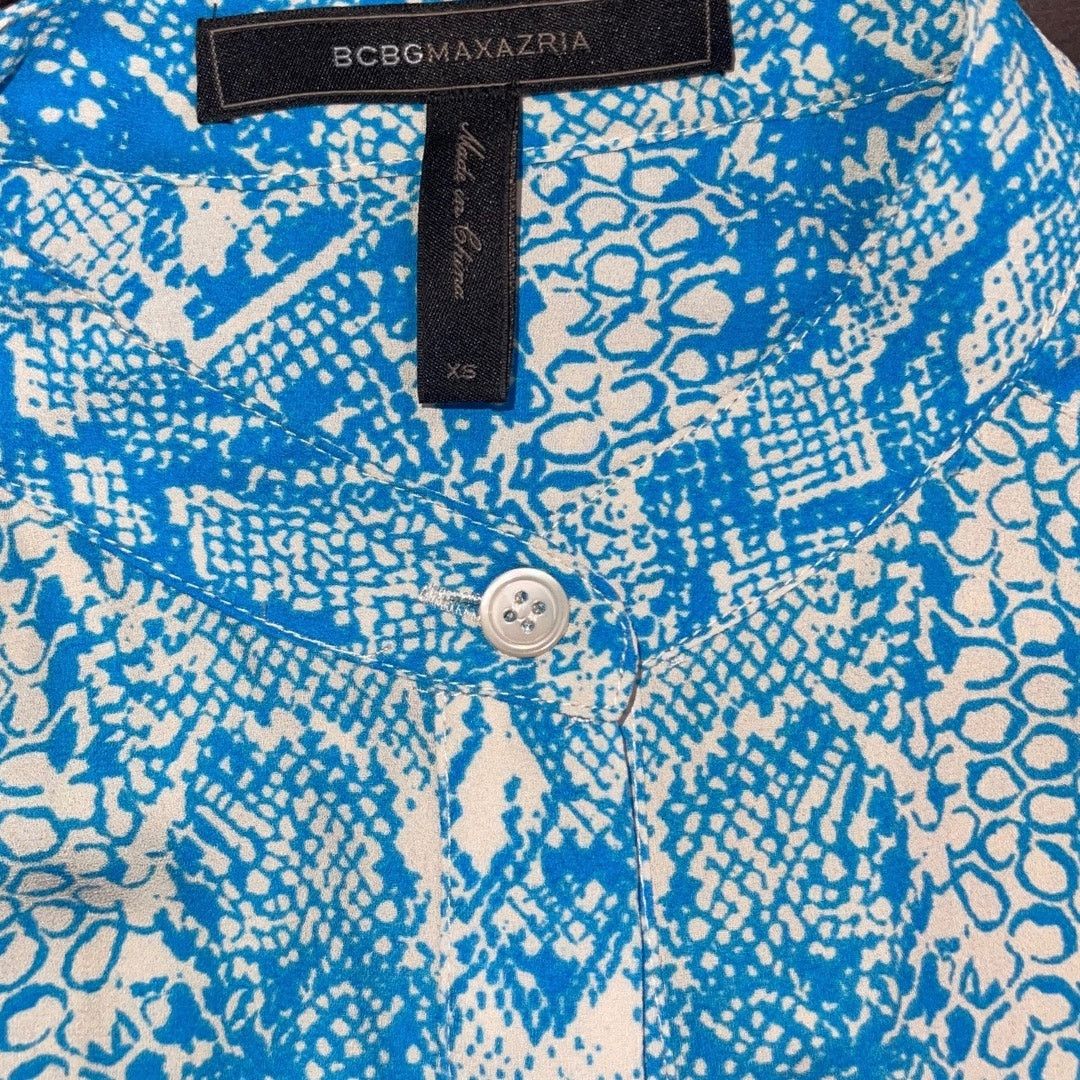 Bcbgmaxazria BCBGMAXAZRIA Snake floral Blouse Long sleeve XS boho hippy Size XS / US 0-2 / IT 36-38 - 4 Thumbnail