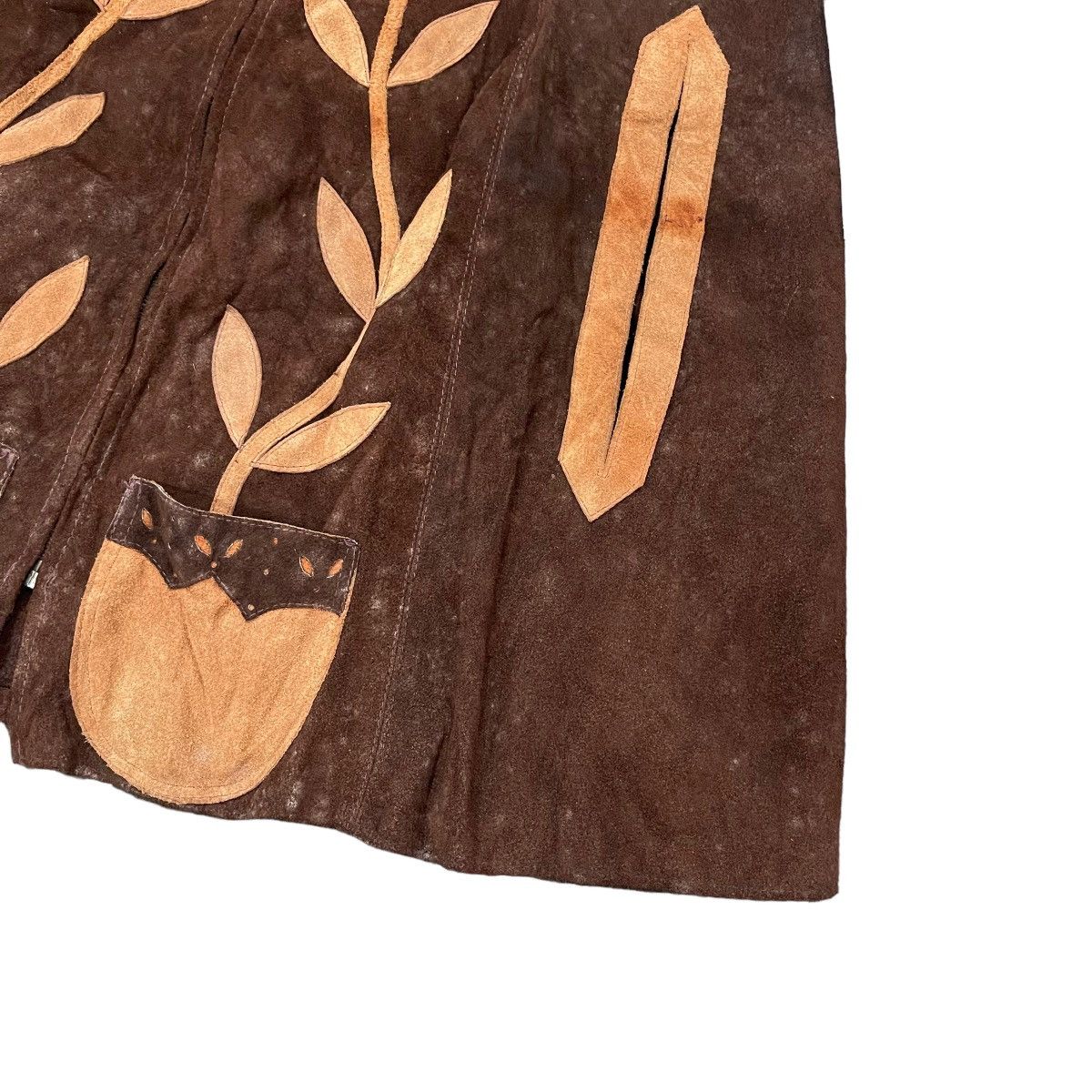 Native × Vintage RARE Vintage Genuine Leather Zipper Poncho Size L / US 10 / IT 46 - 5 Thumbnail