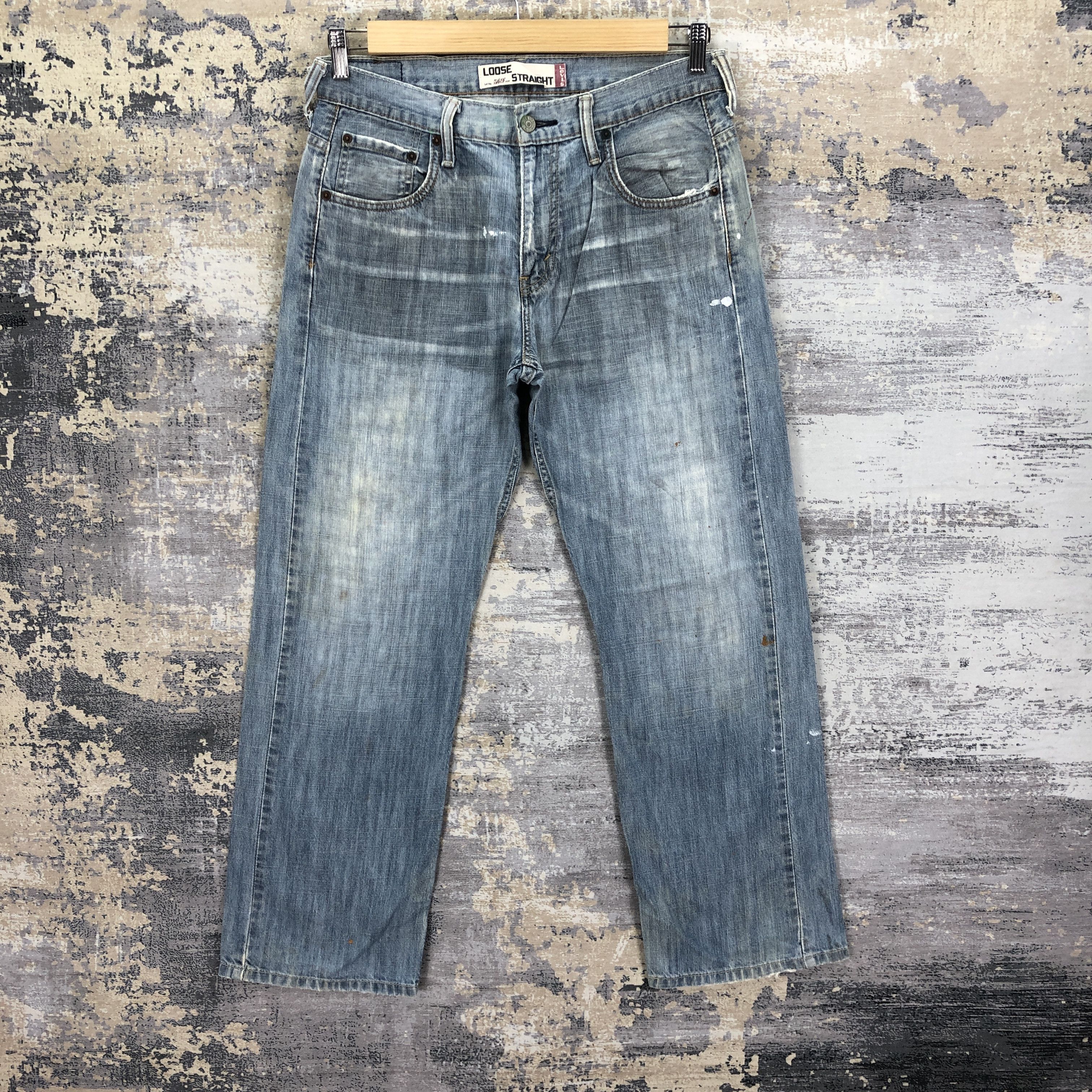 Levi's × Vintage Vintage Levis 569 Faded Baggy Jeans Levi's Light Wash Denim Size US 32 / EU 48 - 1 Thumbnail