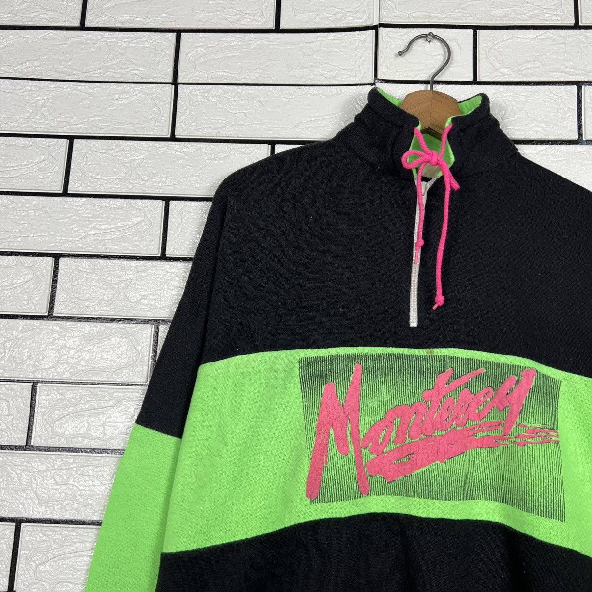 Vintage 80's MONTEREY California USA Half Zip Sweatshirt #3964-C181 Size US M / EU 48-50 / 2 - 3 Thumbnail