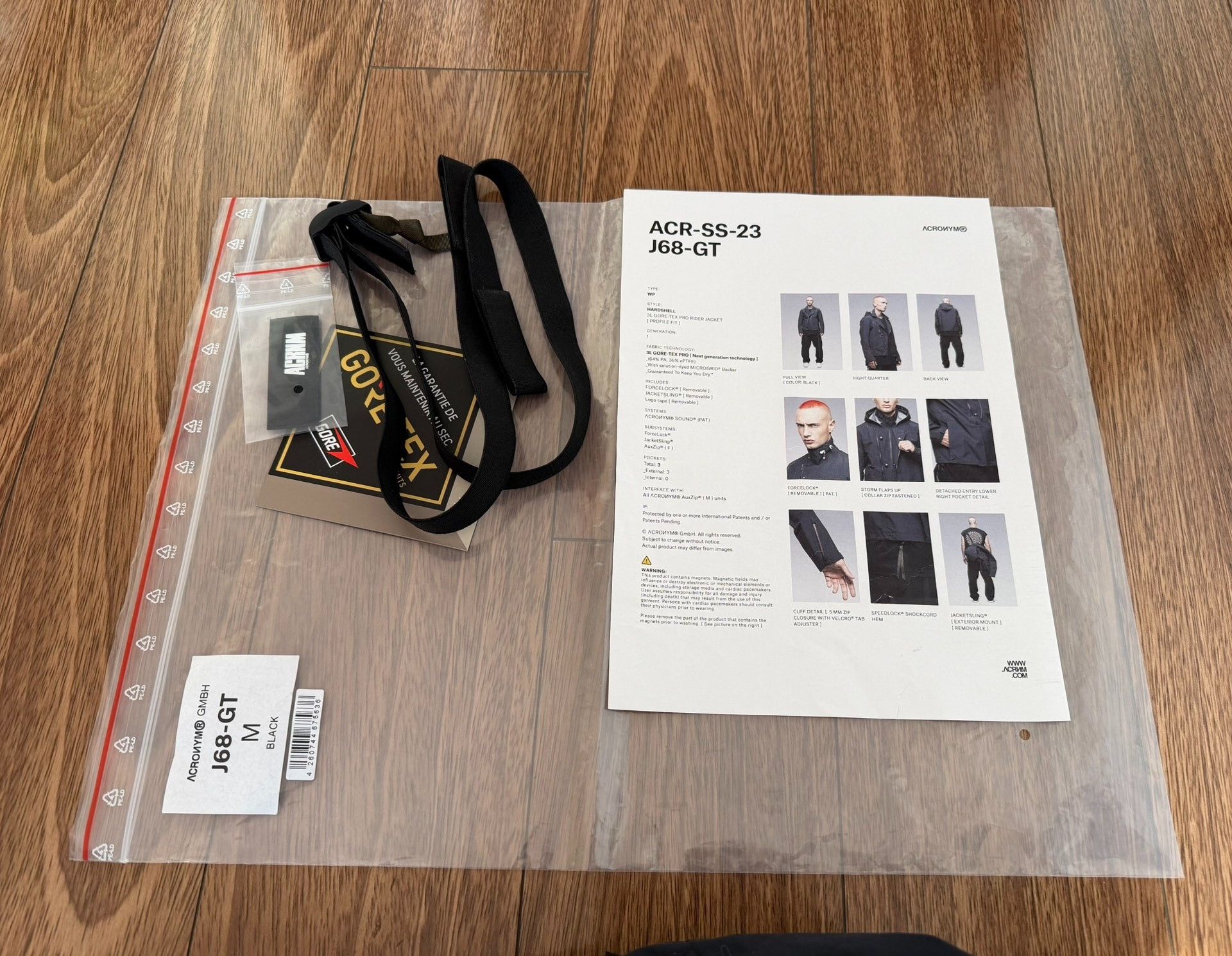 Acronym Acronym J68-GT 3L Gore-Tex Pro Rider Jacket Size US M / EU 48-50 / 2 - 8 Thumbnail