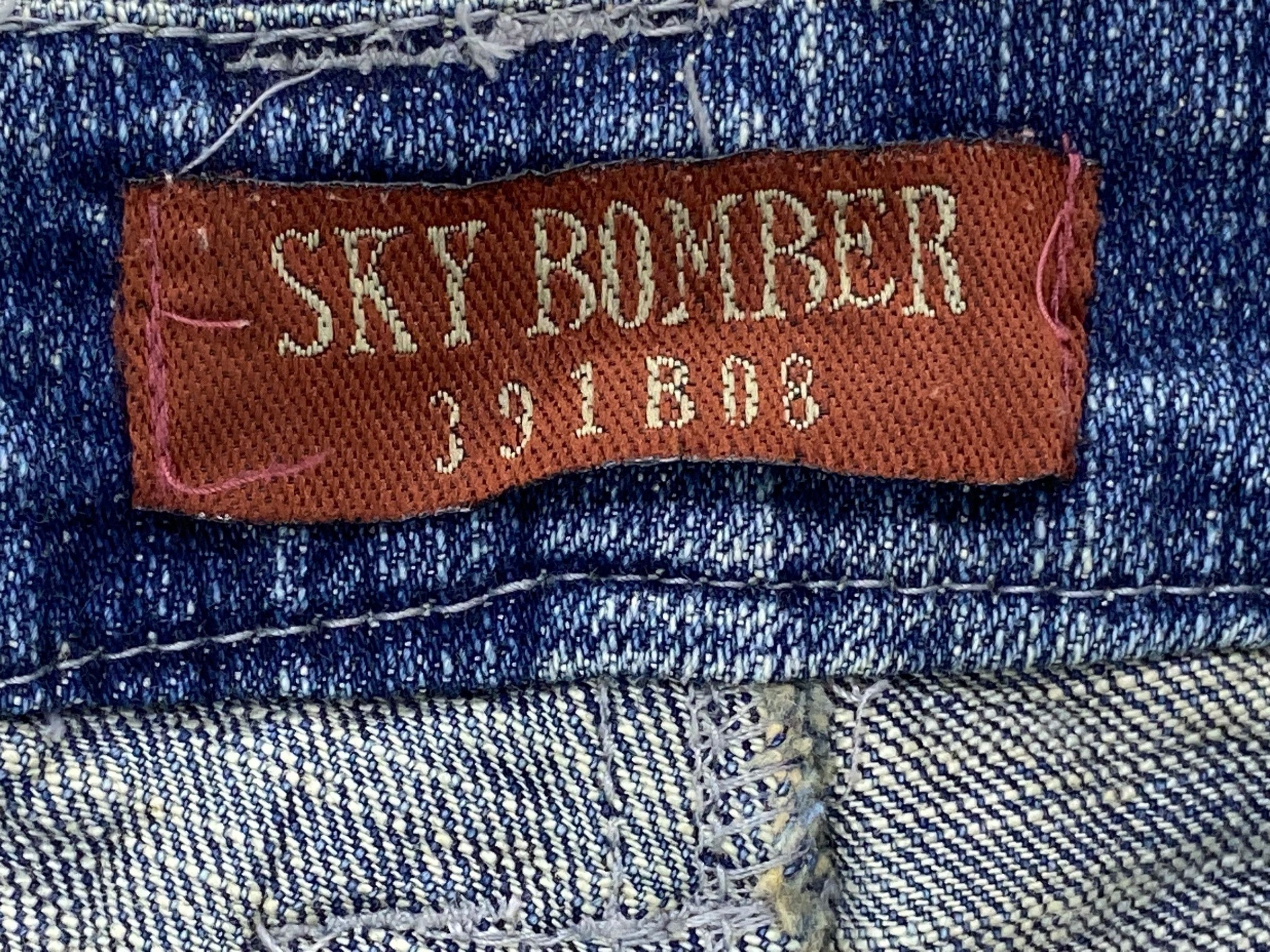 Japanese Brand Sky Bomber Flare Jeans Size US 26 / EU 42 - 8 Thumbnail