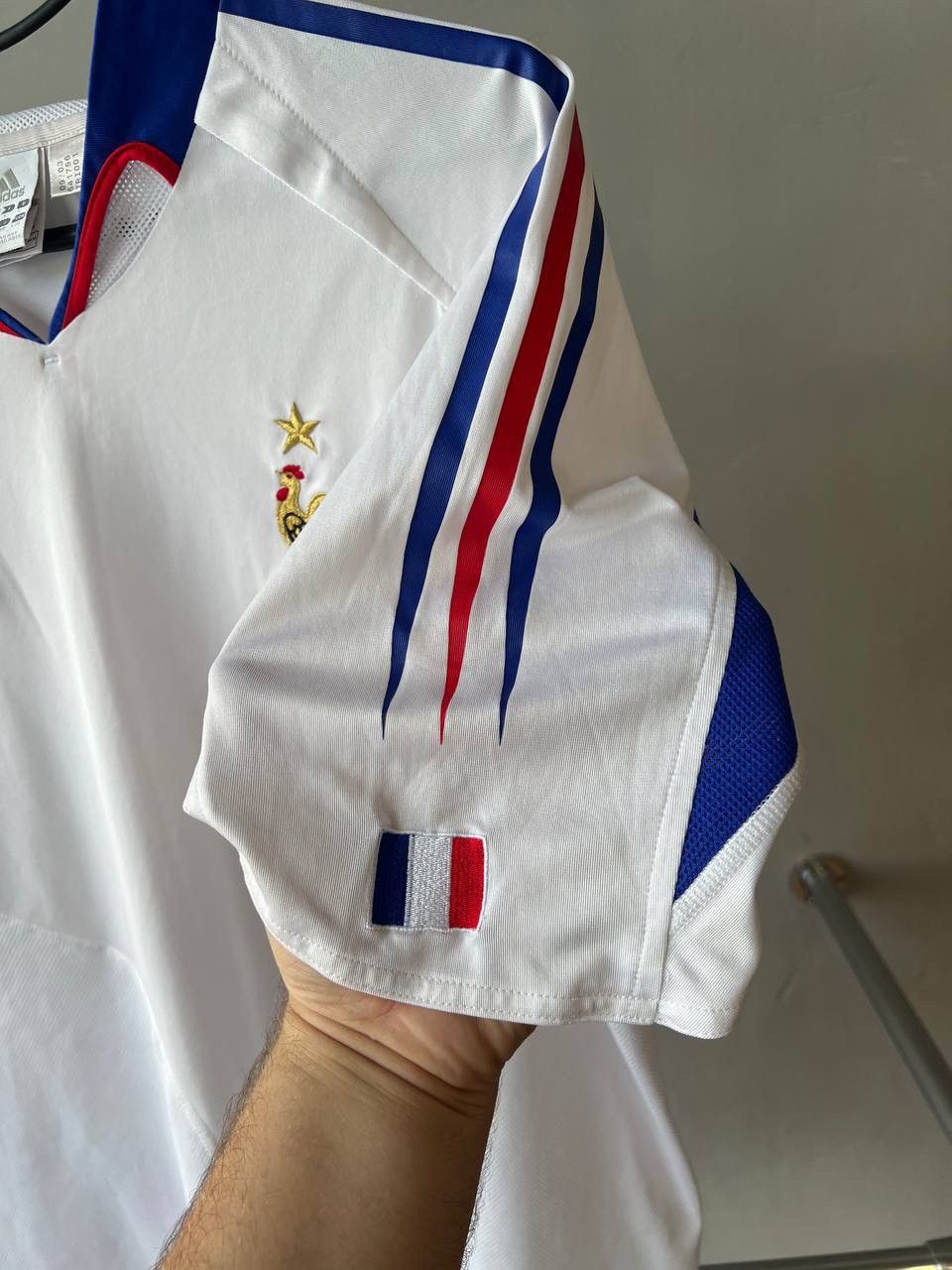 Adidas 2004/06 FRANCE TEAM AWAY SOCCER JERSEY FOOTBALL SHIRT ADIDAS Size US L / EU 52-54 / 3 - 10 Thumbnail