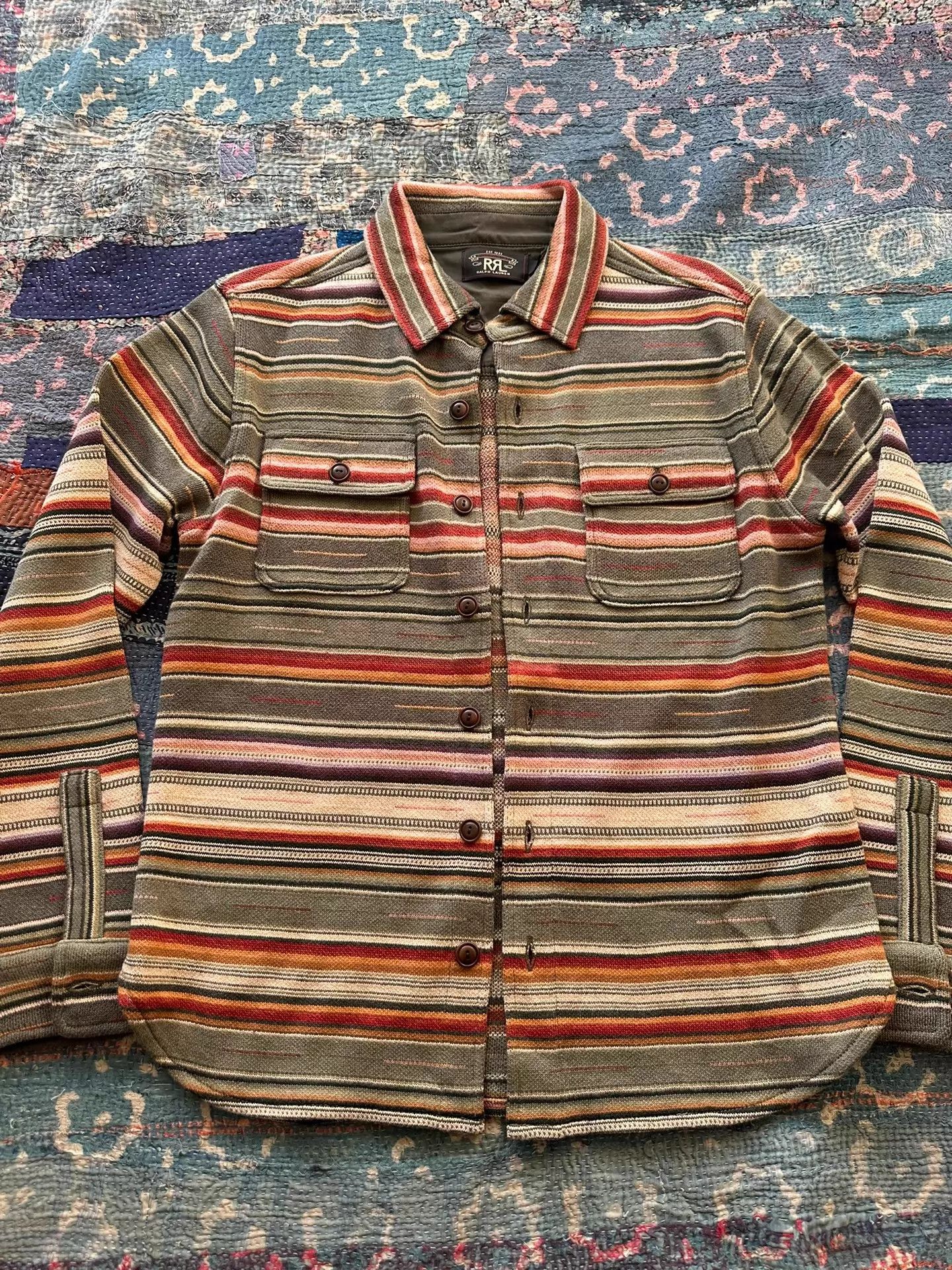 RRL Ralph Lauren RRL SW Rainbow Shirt L new w/o tags Size US L / EU 52-54 / 3 - 1 Thumbnail
