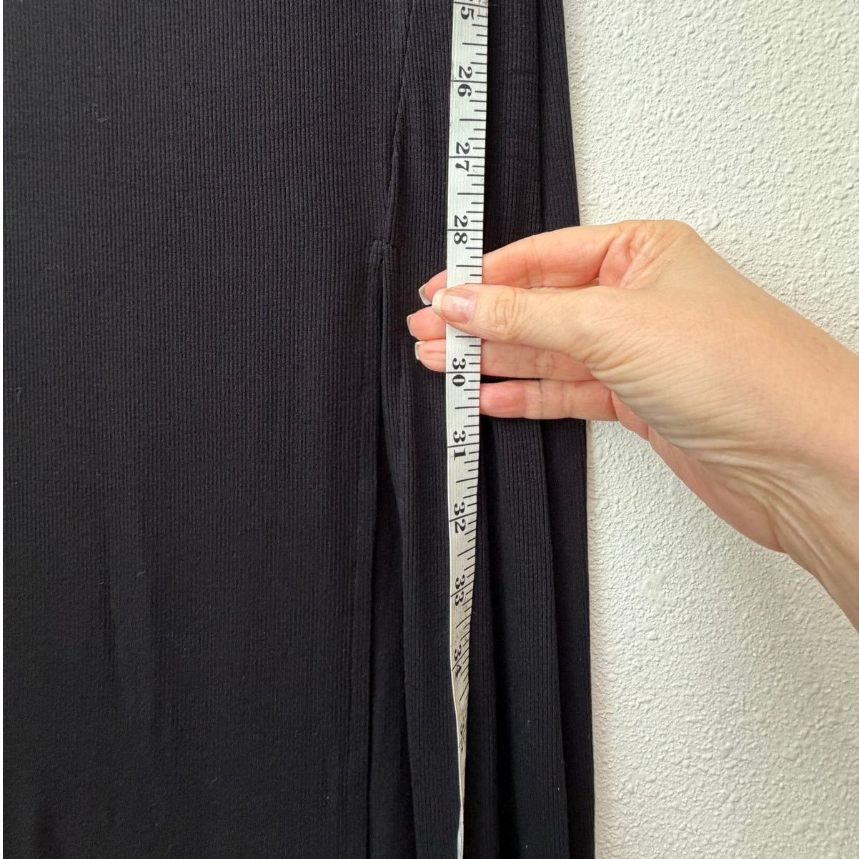 Other NWT Commense Black Ribbed Side Slit Midi Dress XL Size XL / US 12-14 / IT 48-50 - 15 Thumbnail