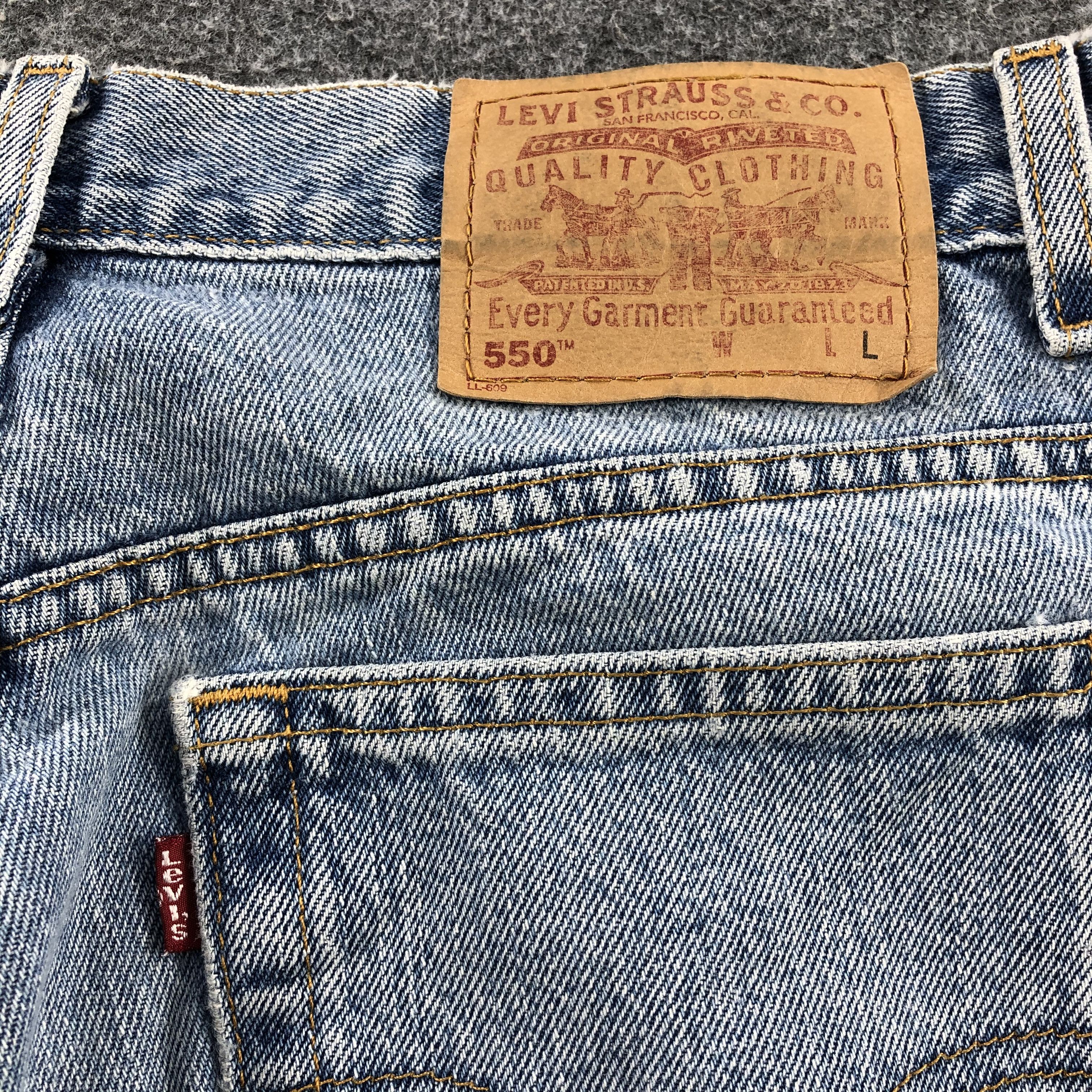 Levi's × Vintage Vintage 90s Light Wash Levis 550 Jeans-JM1817 Size US 32 / EU 48 - 6 Thumbnail