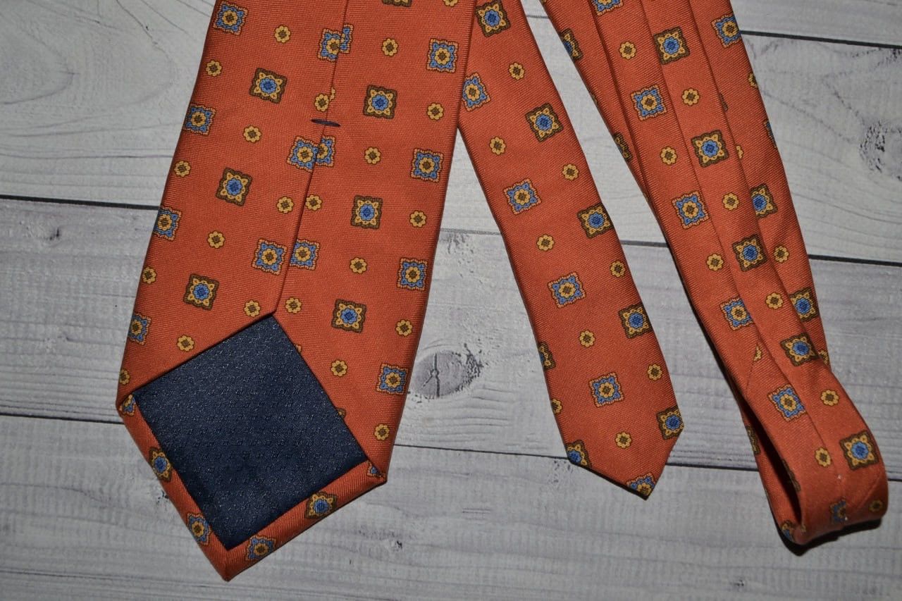 Other Daniels & Korff Orange Silk Tie Size ONE SIZE - 4 Thumbnail