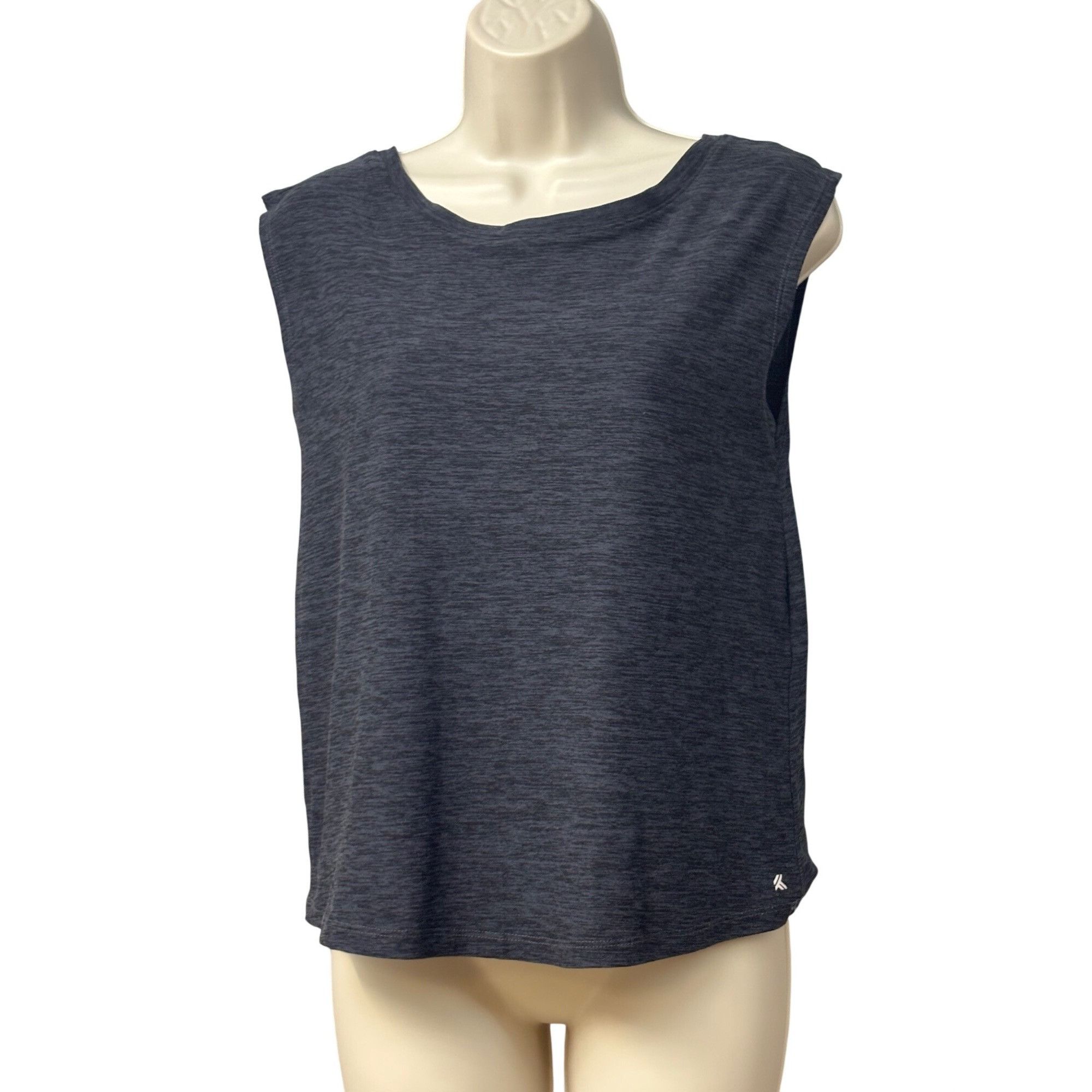 Kyodan Kyodan Women’s Ruched V-backline Activewear Tank Top,Spacedy Size S / US 4 / IT 40 - 8 Thumbnail