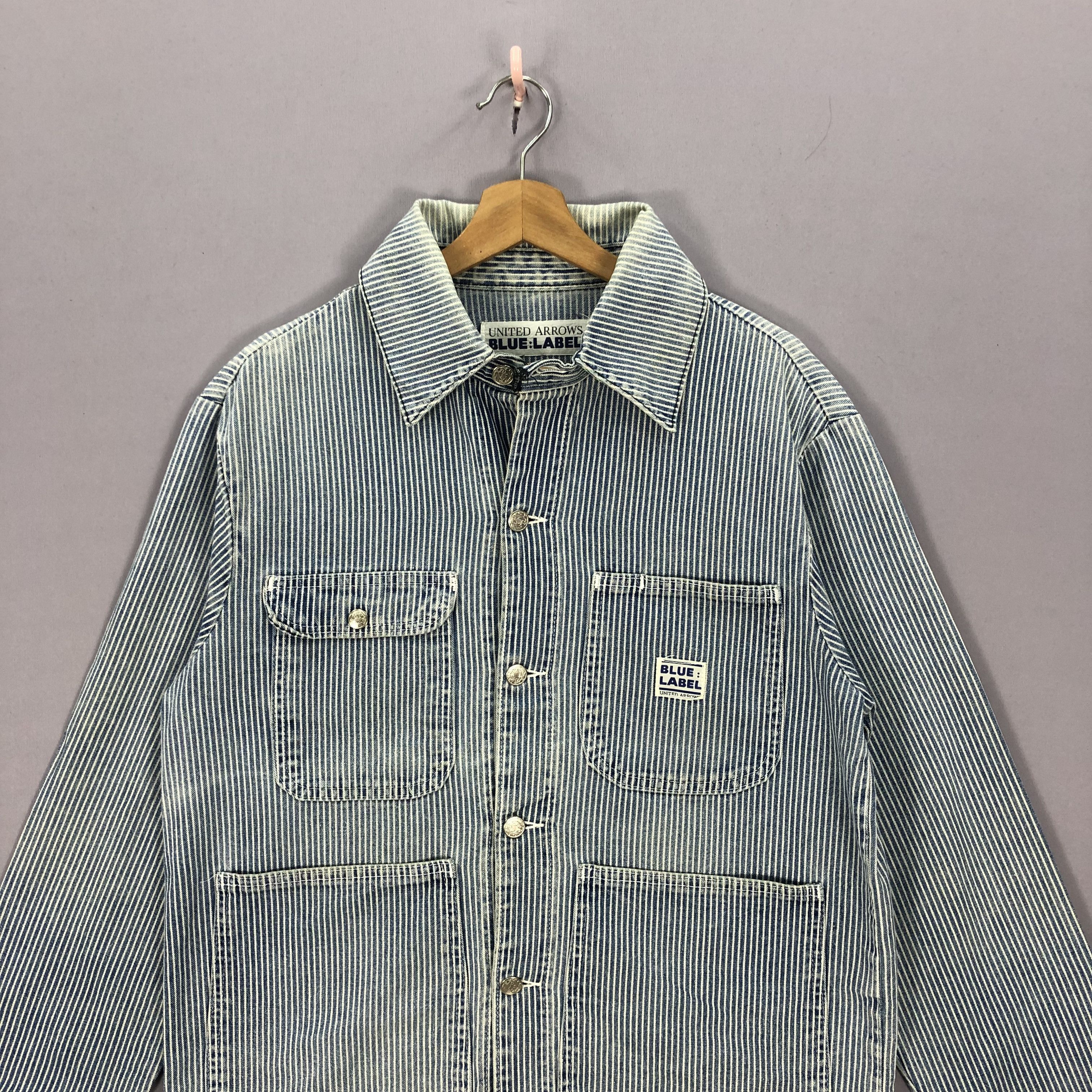 Vintage United Arrow Blue Label Hickory Worker Chore Jacket