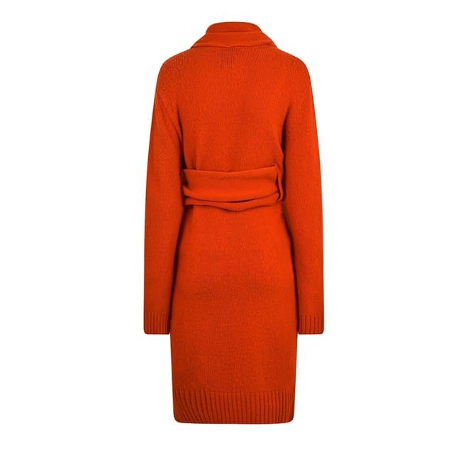 Bottega Veneta Bottega Veneta Wrap V-Neck Knee Length Dress in Orange Size L / US 10 / IT 46 - 2 Thumbnail