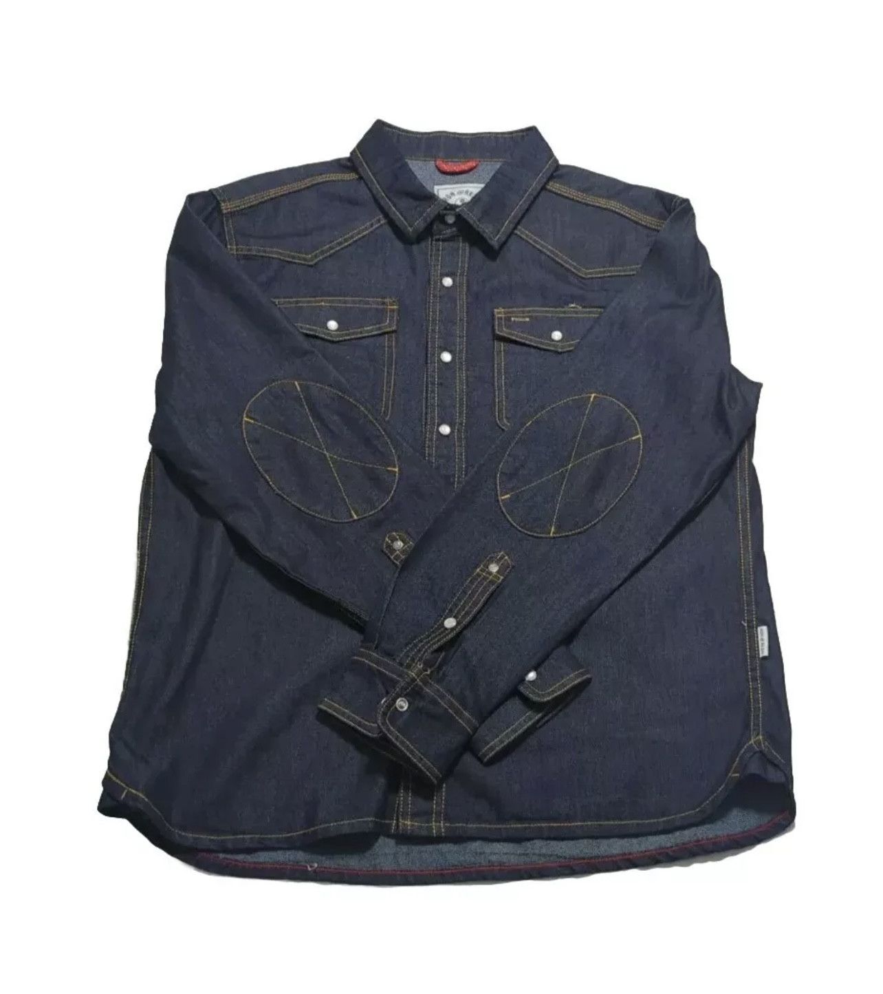 Iron & Resin Like New! $378 Elbow Patch Moto Denim Size US L / EU 52-54 / 3 - 3 Thumbnail
