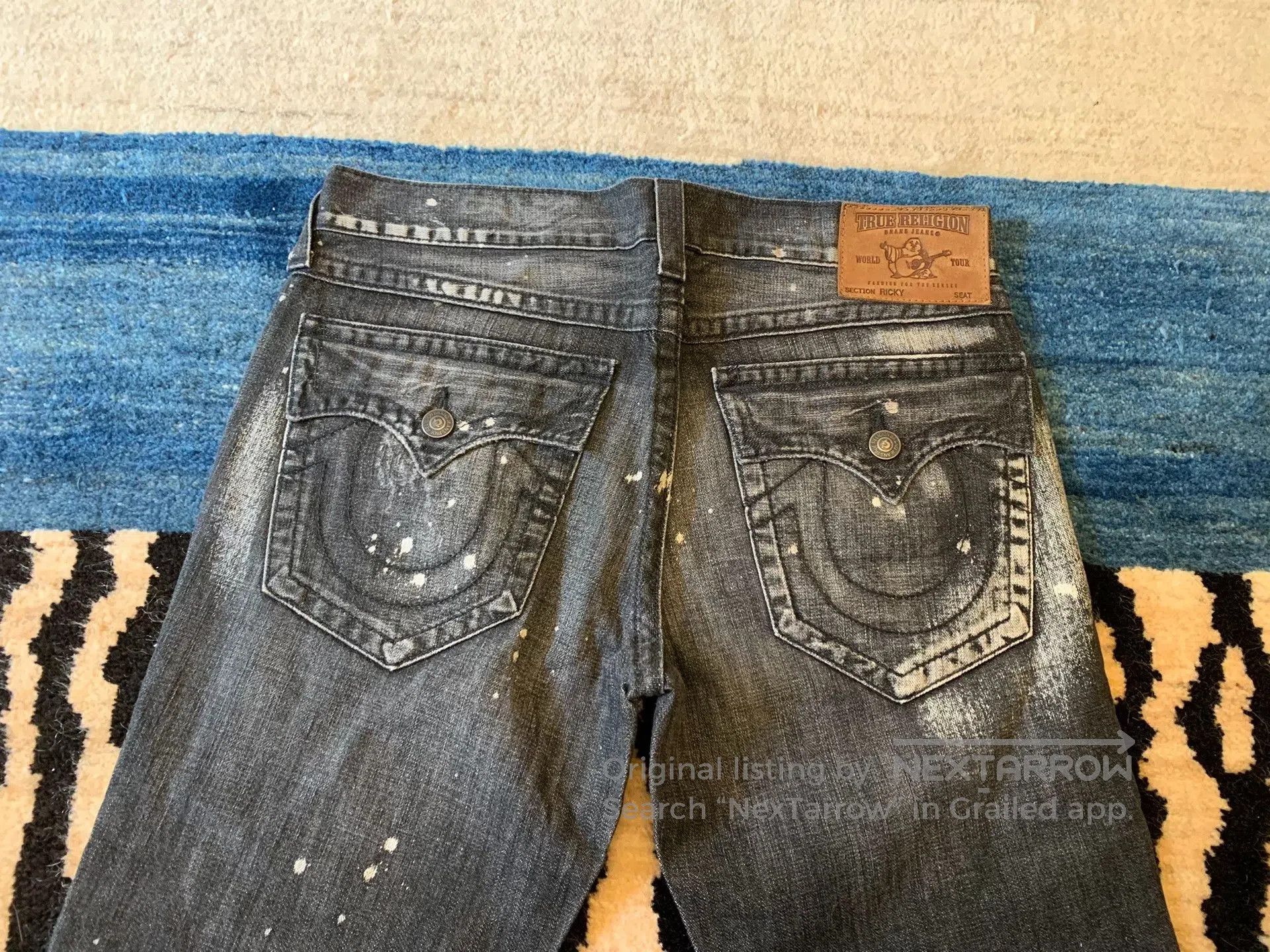 True Religion True Religion Ricky Distressed Jeans. Size US 34 / EU 50 - 6 Thumbnail