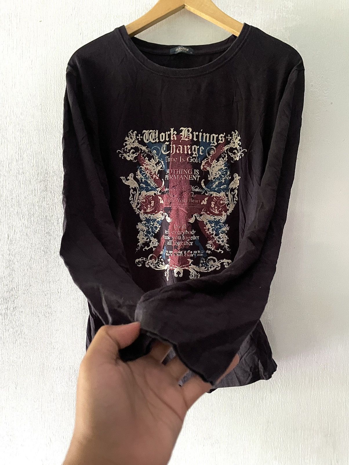 If Six Was Nine Japanese Ivanhoe Poem UK Flag Grunge Ifsix Lgb Stylr Size US M / EU 48-50 / 2 - 4 Thumbnail