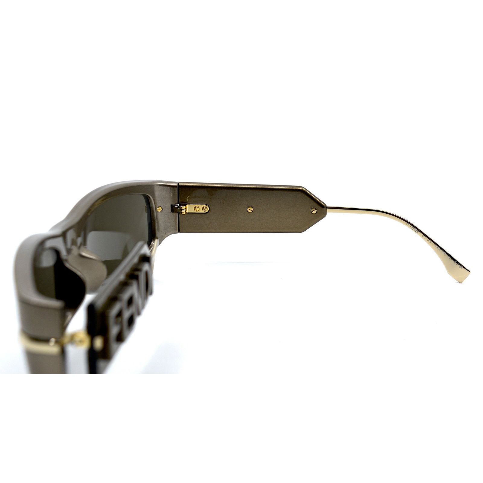 Fendi NEW FENDI FE40120I 45E SHINY BROWN AUTHENTIC SUNGLASSES Size ONE SIZE - 9 Thumbnail