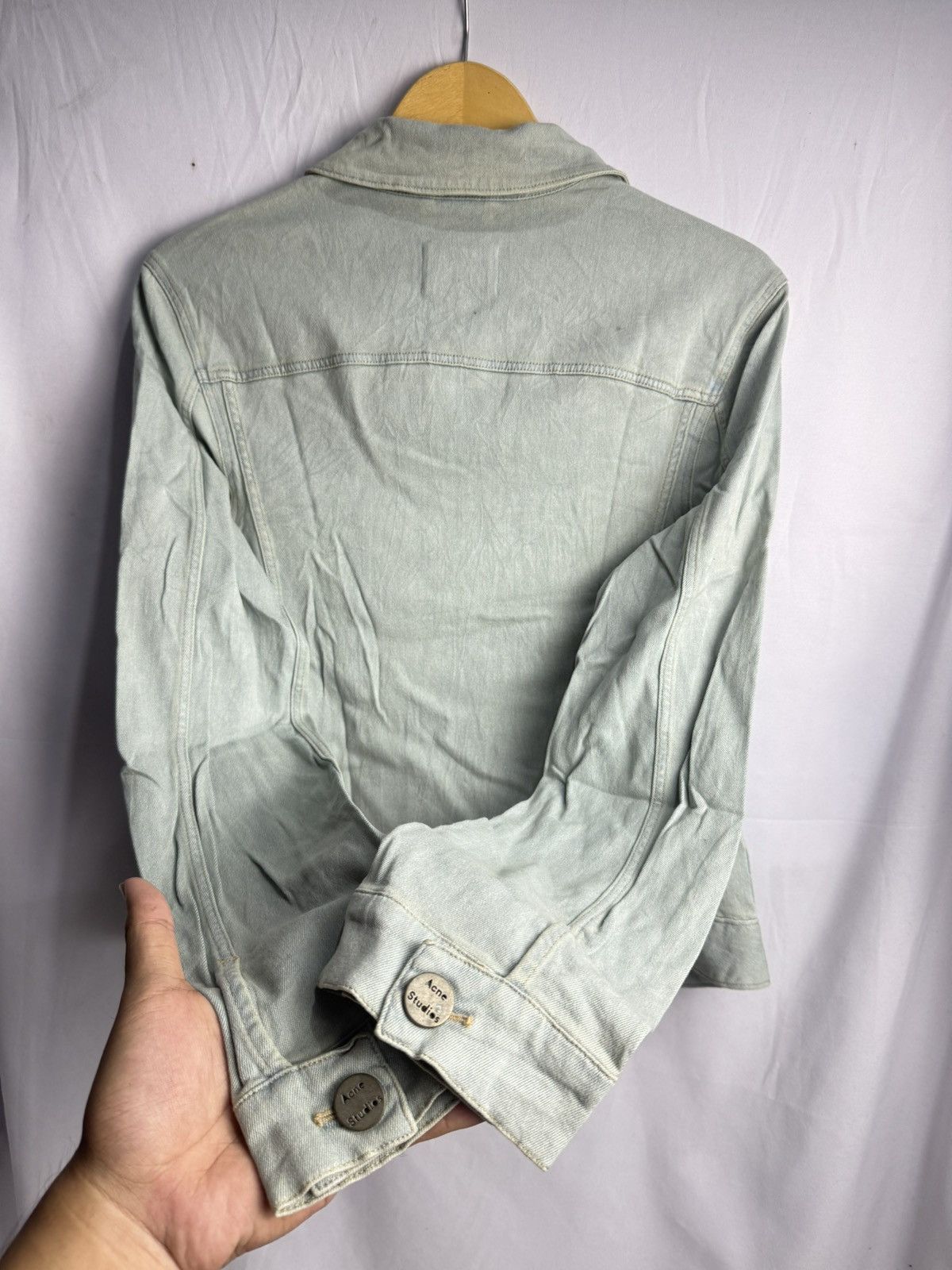 Acne Studios Acne Studios Edith Stretch Denim Jacket Size XS / US 0-2 / IT 36-38 - 4 Thumbnail