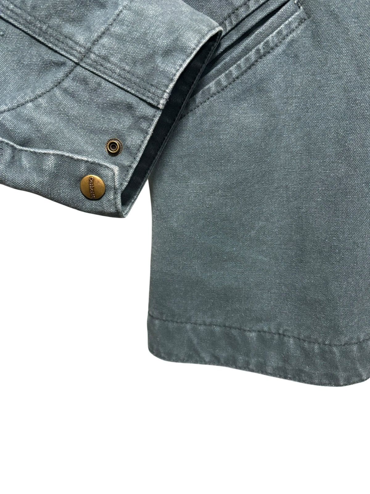 Carhartt Vintage Cahartt Blue Moss Detroit Canvas Jacket Blanket Line Size US XL / EU 56 / 4 - 6 Thumbnail