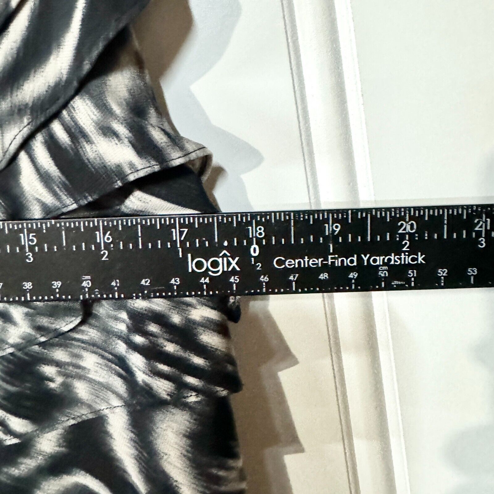 Adrianna Papell ADRIANNA PAPELL Dress 14 Mini Abstract Pleated Ruffled Layer Size XL / US 12-14 / IT 48-50 - 4 Thumbnail