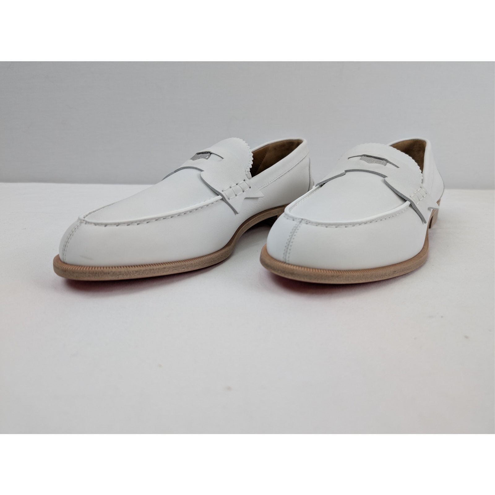 Christian Louboutin o1rshd1 Penny Flat Shoe Boots in White Size US 8.5 / EU 41-42 - 7 Thumbnail