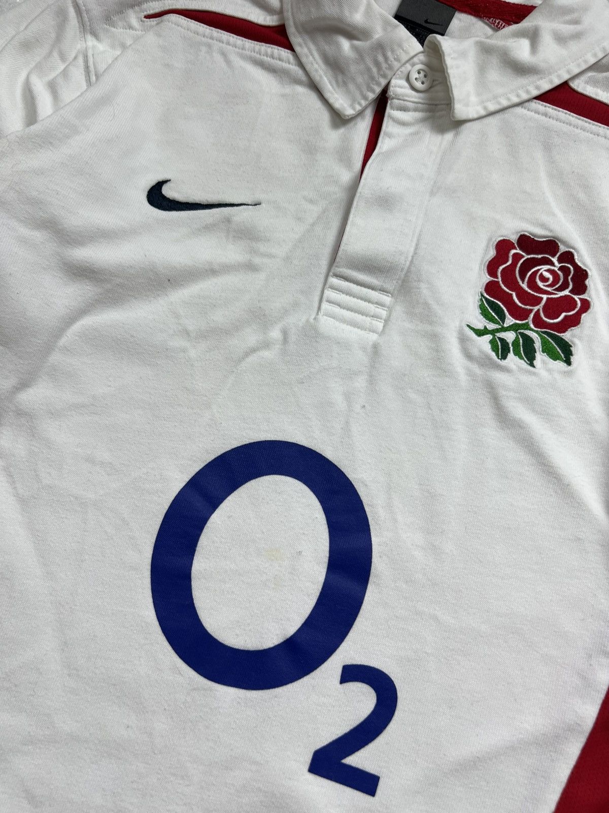 Nike 90s Nike England Vintage Y2K Rugby Longsleeve Retro Polo Size US L / EU 52-54 / 3 - 4 Thumbnail