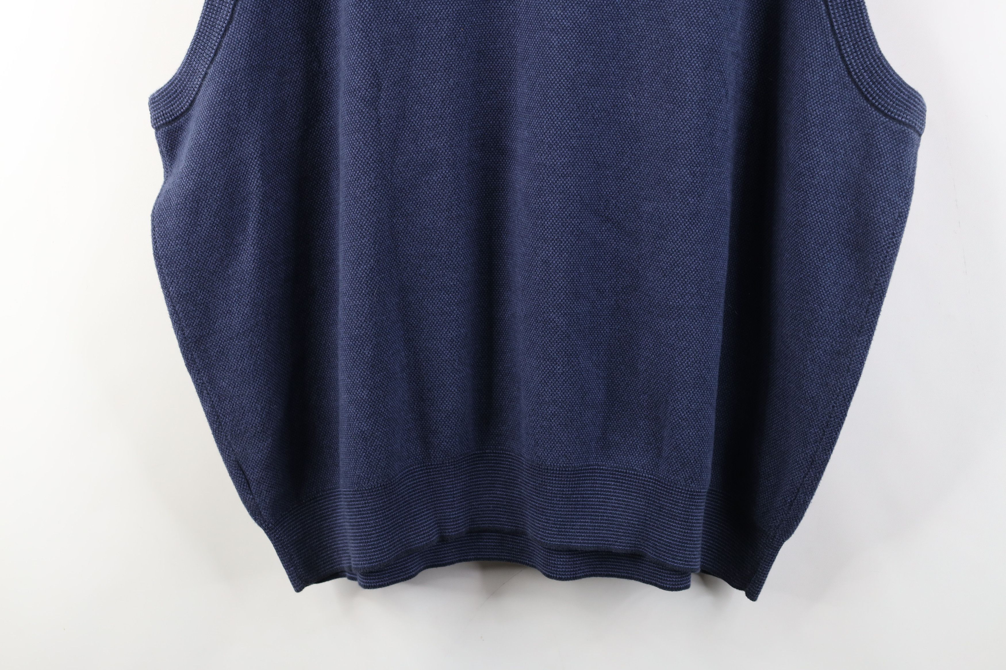 Vintage Vintage 90s Streetwear Thermal Knit V-Neck Sweater Vest Size US XXL / EU 58 / 5 - 11 Thumbnail