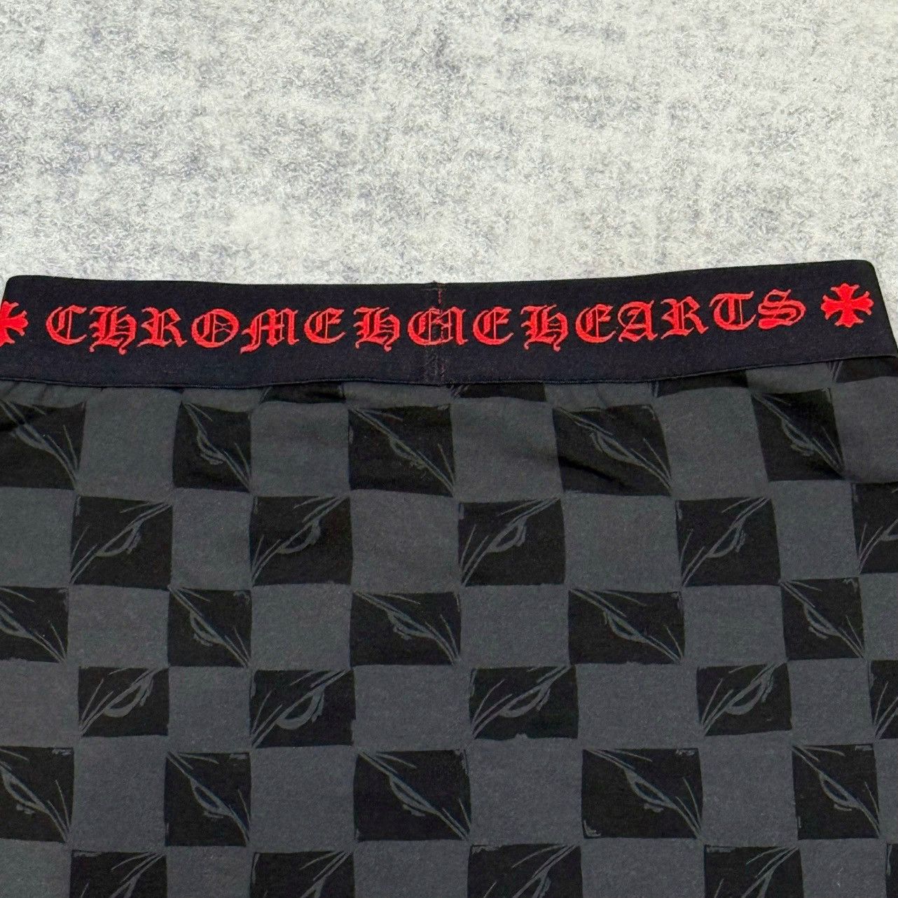 CHROME HEARTS EYES CLASSIC RIB BOXER BRIEF BLACK