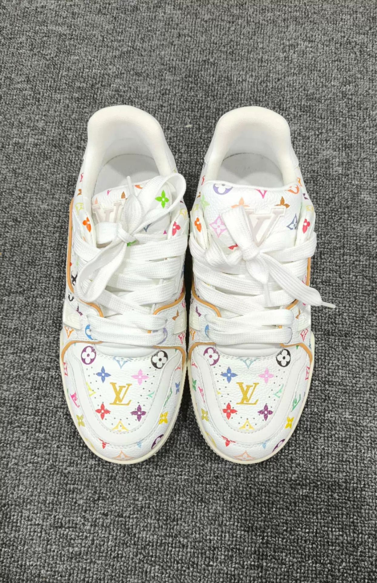 Louis Vuitton LV Takashi Murakami White Tri-Color Trainer 36.5 Size US 6 / IT 36 - 2 Thumbnail