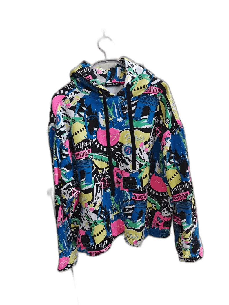 Balenciaga Balenciaga Women's Printed Sports Hoodie Size XS / US 0-2 / IT 36-38 - 1 Thumbnail