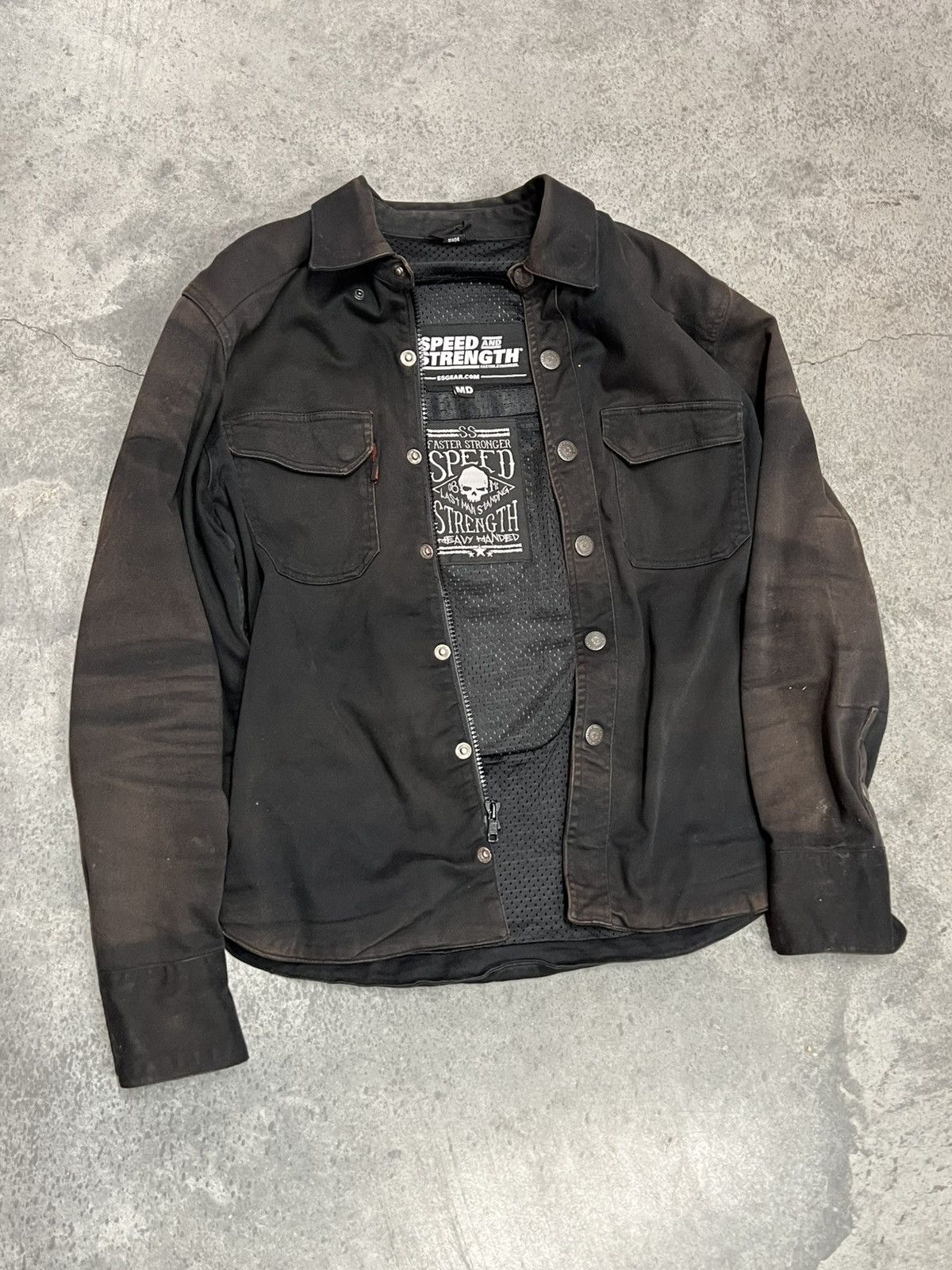 Vintage Y2K 2000's VTG Vintage Speed And Strength Motorcycle Jacket Size US M / EU 48-50 / 2 - 1 Thumbnail