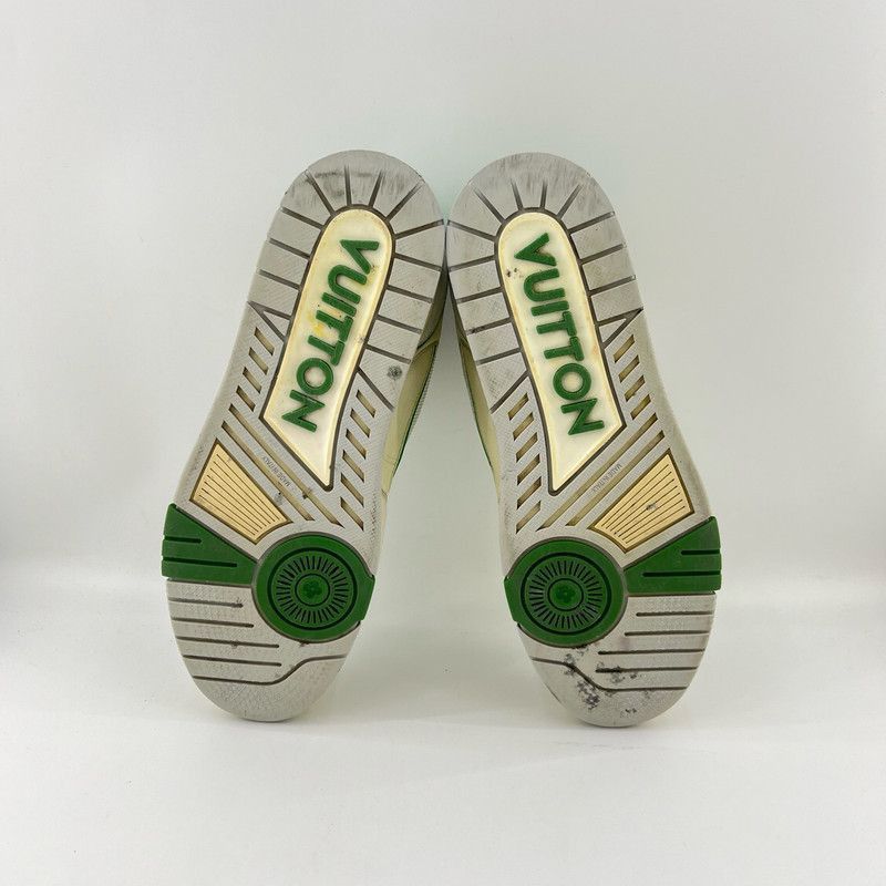 Louis Vuitton Louis Vuitton Trainer Sneakers in White and Green - Size US 9.5 / EU 42-43 - 4 Thumbnail