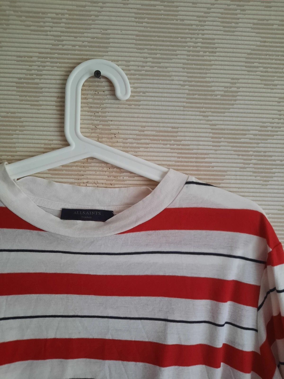 Allsaints AllSaints Benno Crop Long Sleeve Stripe T-Shirt Cotton Small Size S / US 4 / IT 40 - 3 Thumbnail