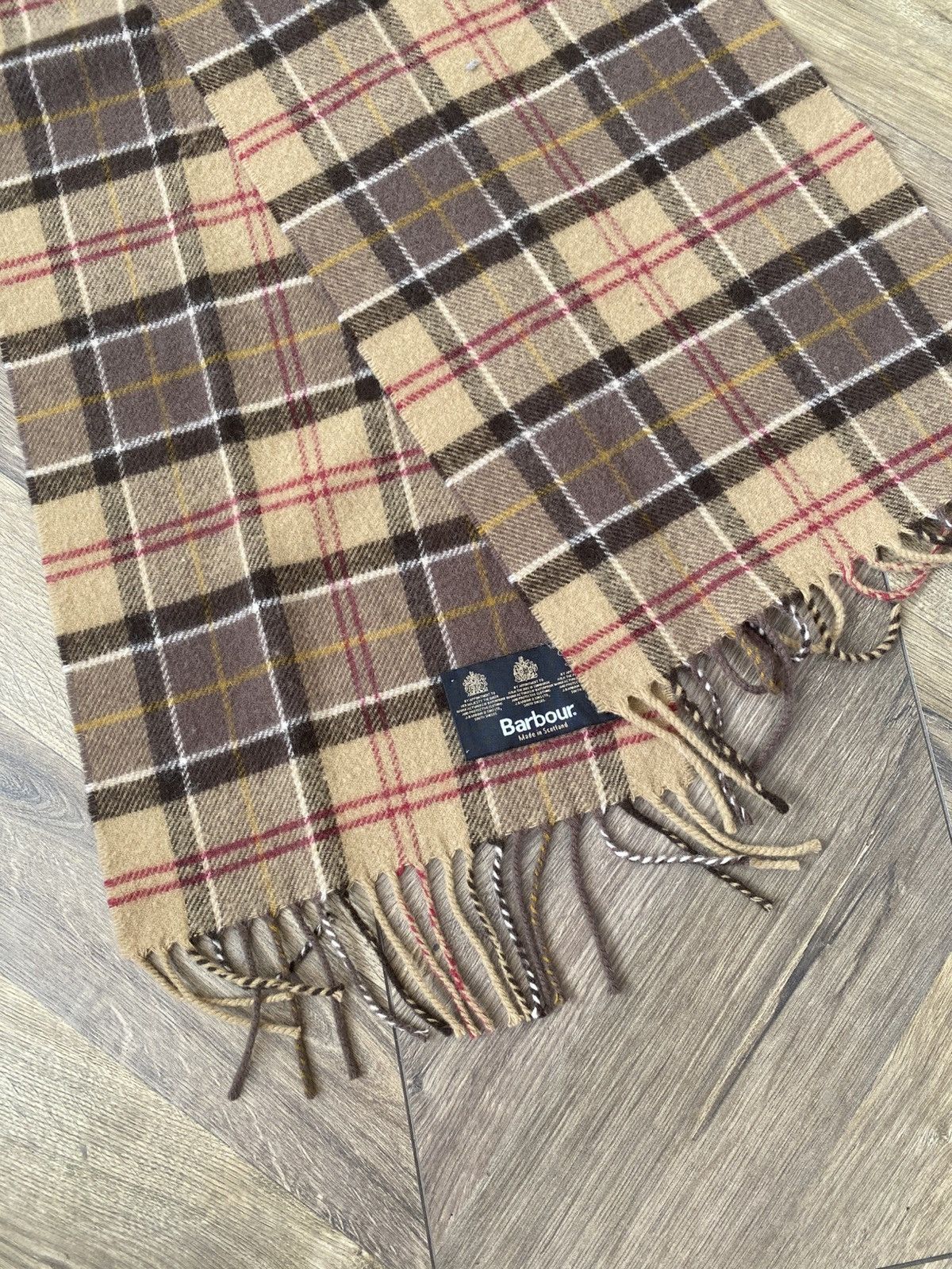 Barbour Vintage Barbour nova check wool scarf Size ONE SIZE - 4 Thumbnail