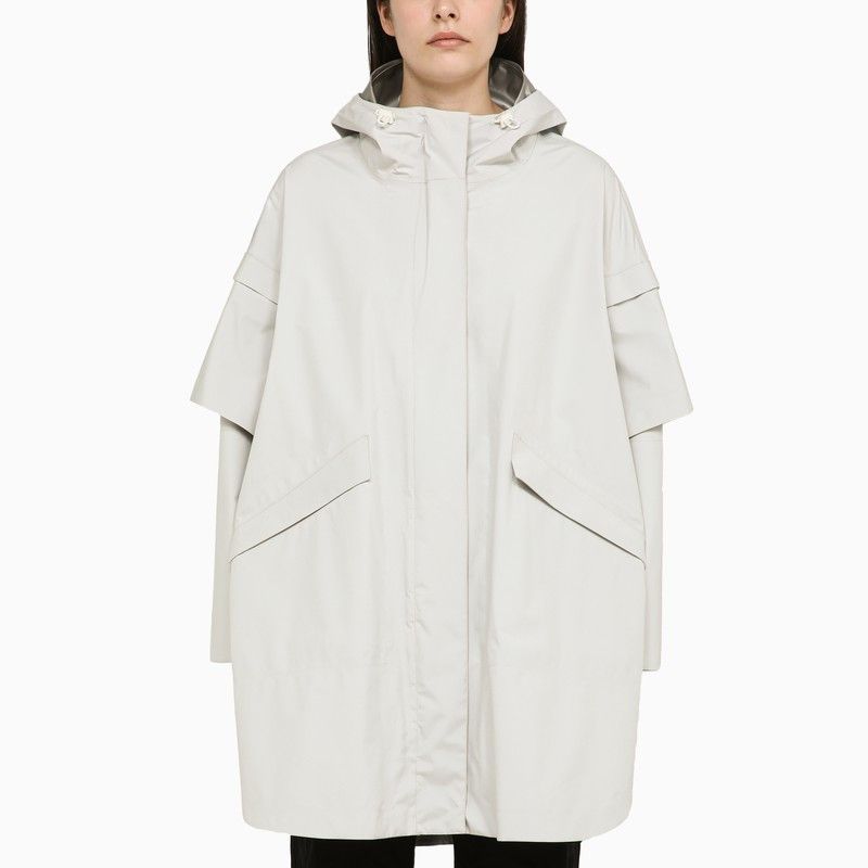 image of Herno Chantilly Oversized Mackintosh in Grey, Women's (Size XS)
